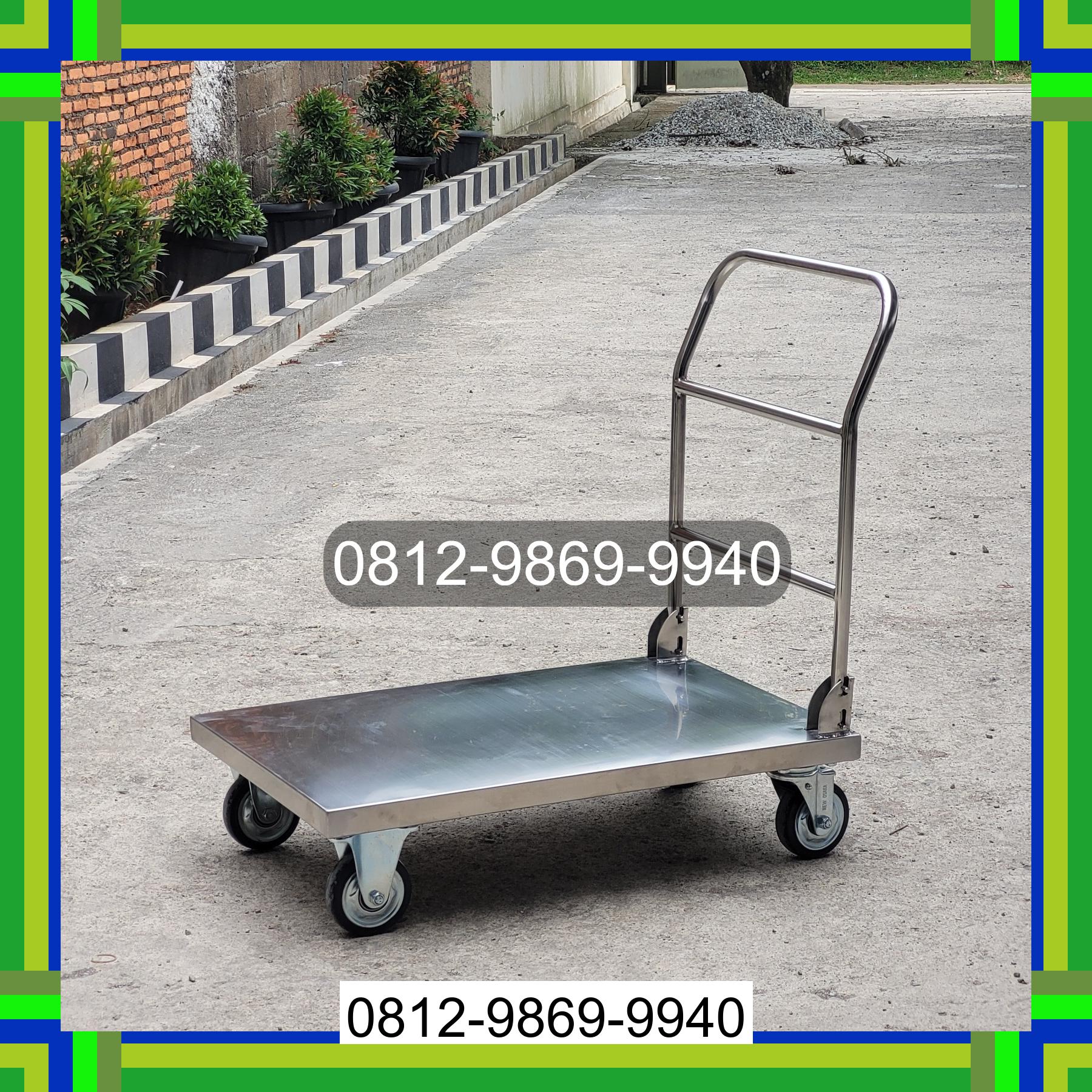 0812-9869-9940 Promo Hebat, Jual Handtruck Hand Truck 500 kgg & 300 kg | Troli Barang | Troli lipat | Troli angkut Bangko Pusako