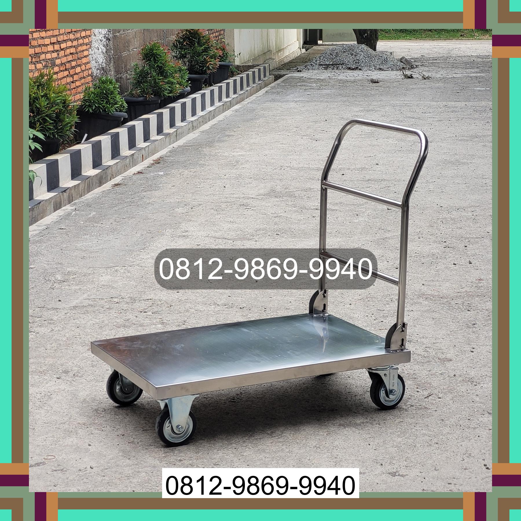 0812-9869-9940 Promo Hebat, Jual Handtruck Hand Truck 500 kgg & 300 kg | Troli Barang | Troli lipat | Troli angkut Batanghari Leko