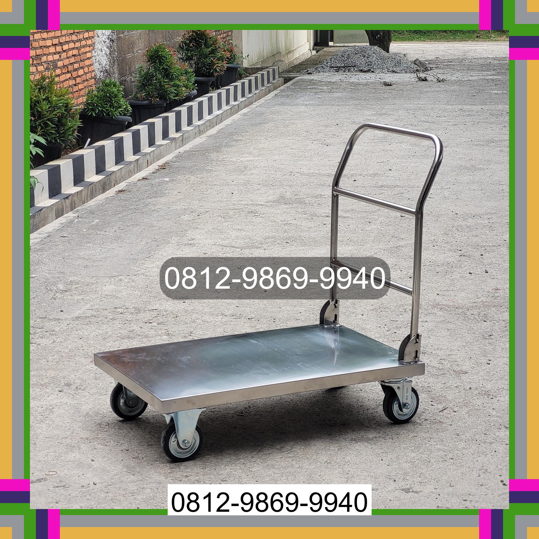 0812-9869-9940 Promo Hebat, Jual Handtruck Hand Truck 500 kgg & 300 kg | Troli Barang | Troli lipat | Troli angkut Bayung Lencir