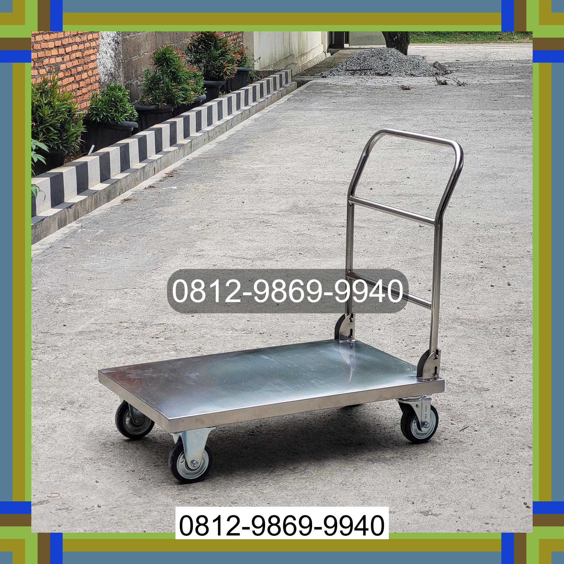 0812-9869-9940 Promo Hebat, Jual Handtruck Hand Truck 500 kgg & 300 kg | Troli Barang | Troli lipat | Troli angkut Belitang Ii