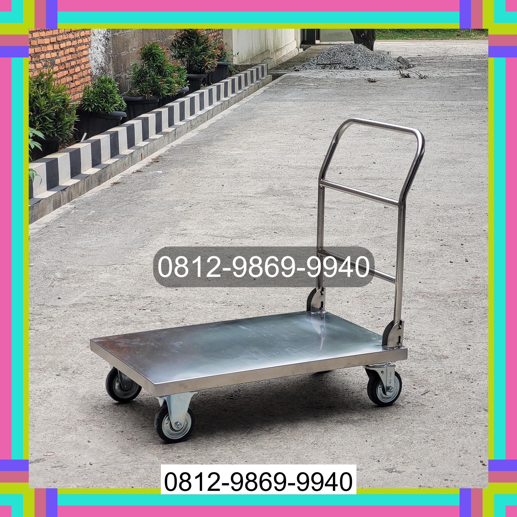 0812-9869-9940 Promo Hebat, Jual Handtruck Hand Truck 500 kgg & 300 kg | Troli Barang | Troli lipat | Troli angkut Berampu