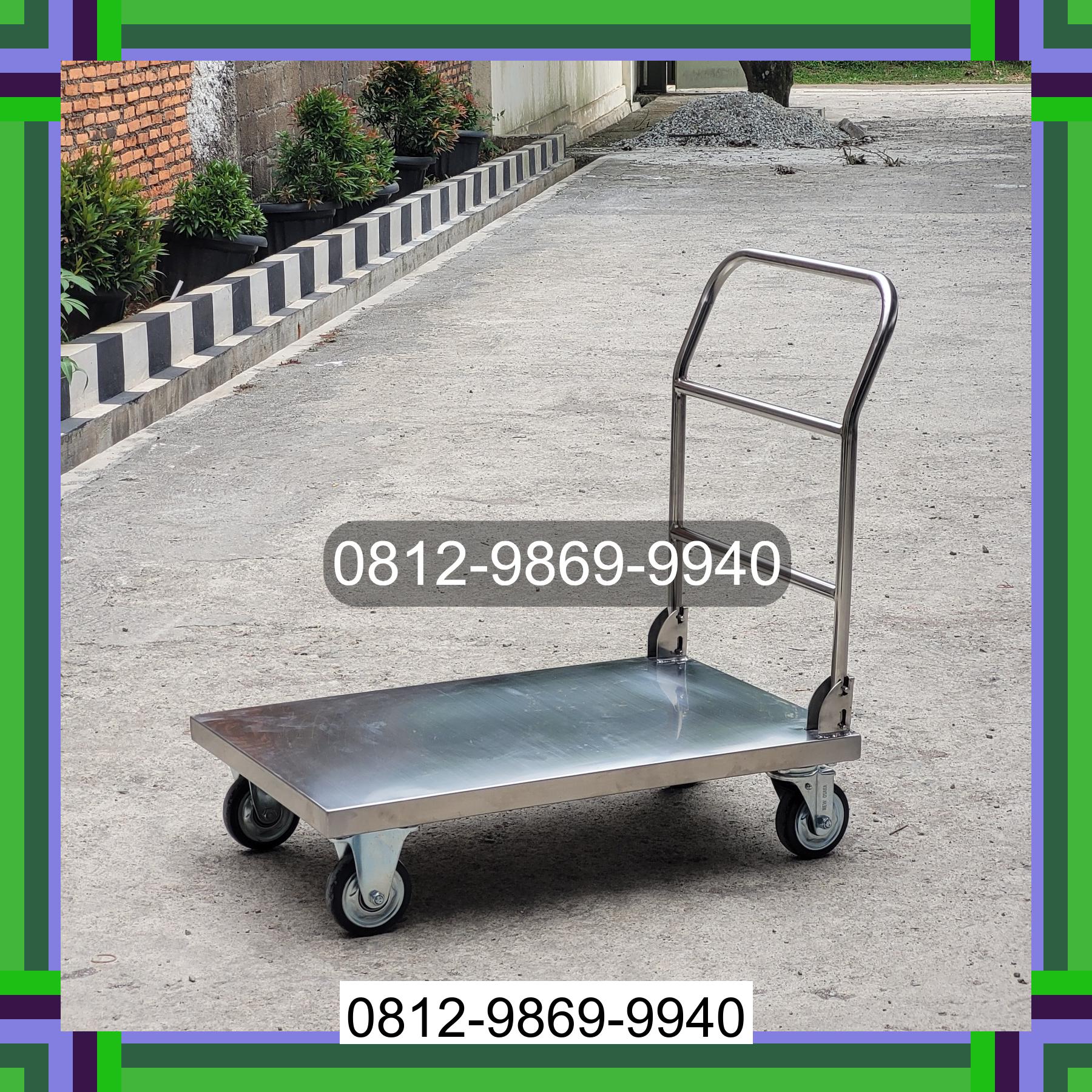 0812-9869-9940 Promo Hebat, Jual Handtruck Hand Truck 500 kgg & 300 kg | Troli Barang | Troli lipat | Troli angkut Berastagi
