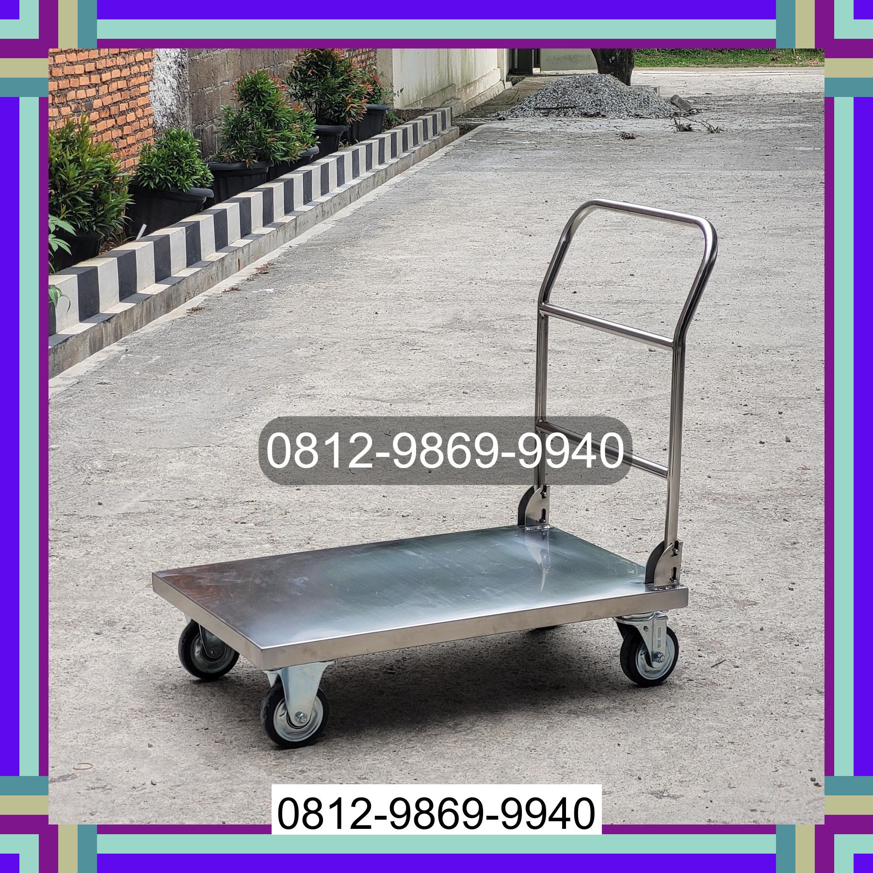 0812-9869-9940 Promo Hebat, Jual Handtruck Hand Truck 500 kgg & 300 kg | Troli Barang | Troli lipat | Troli angkut Berau