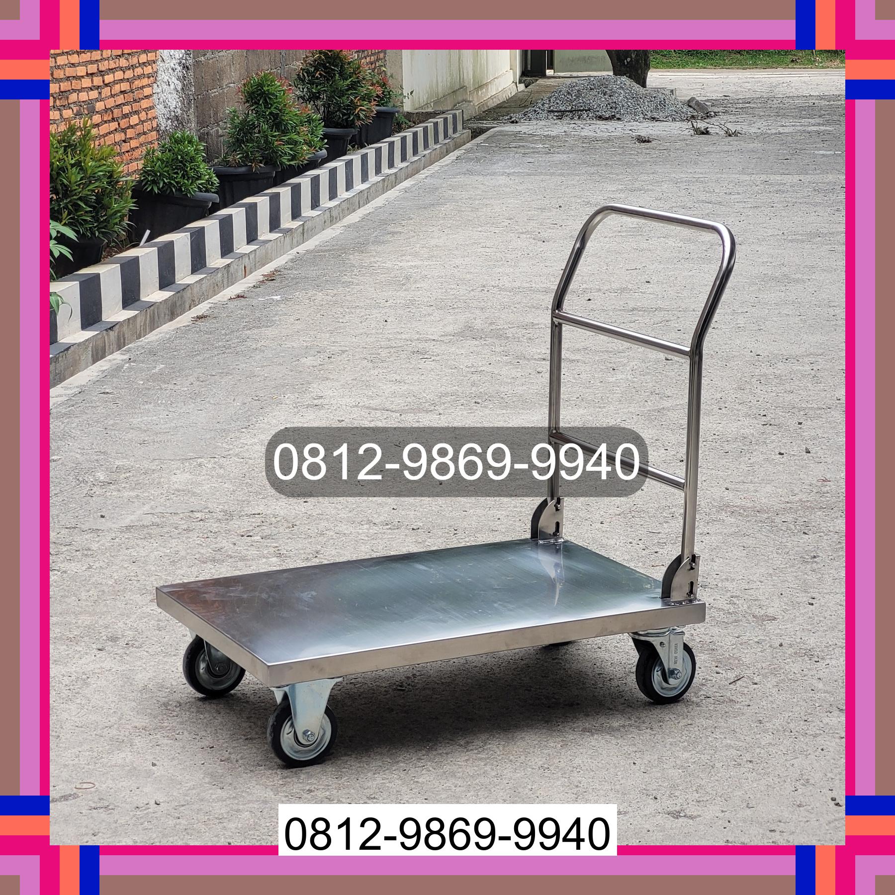0812-9869-9940 Promo Hebat, Jual Handtruck Hand Truck 500 kgg & 300 kg | Troli Barang | Troli lipat | Troli angkut Besitang
