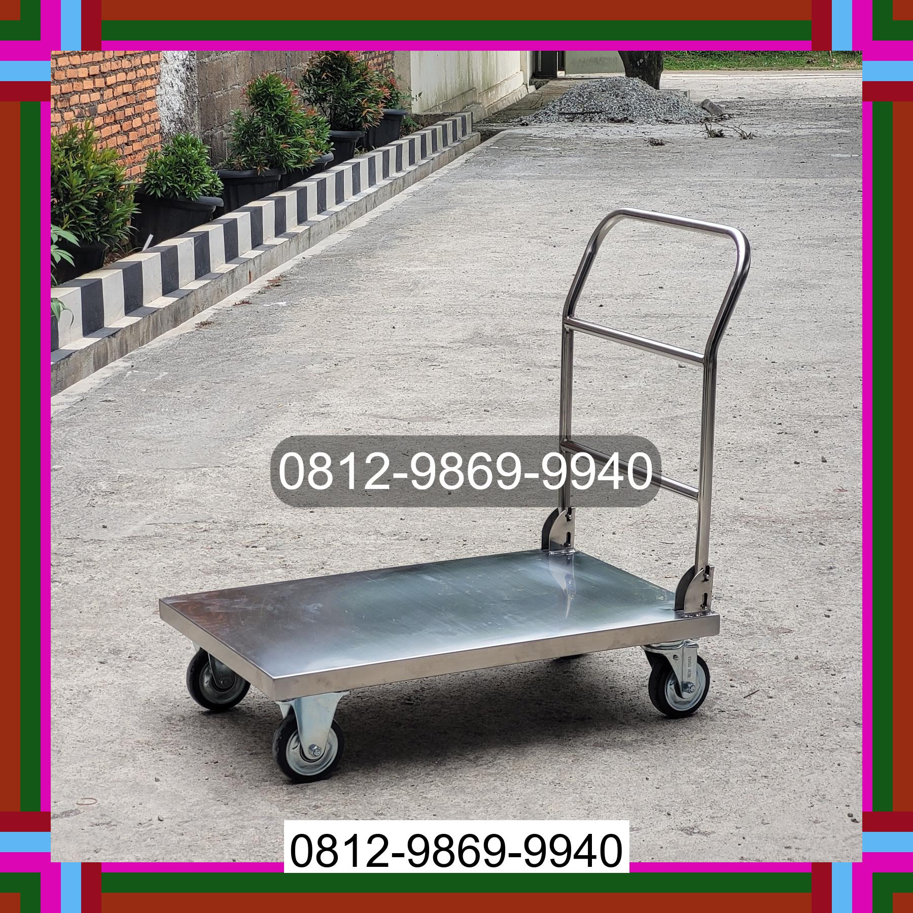 0812-9869-9940 Promo Hebat, Jual Handtruck Hand Truck 500 kgg & 300 kg | Troli Barang | Troli lipat | Troli angkut Biak Numfor