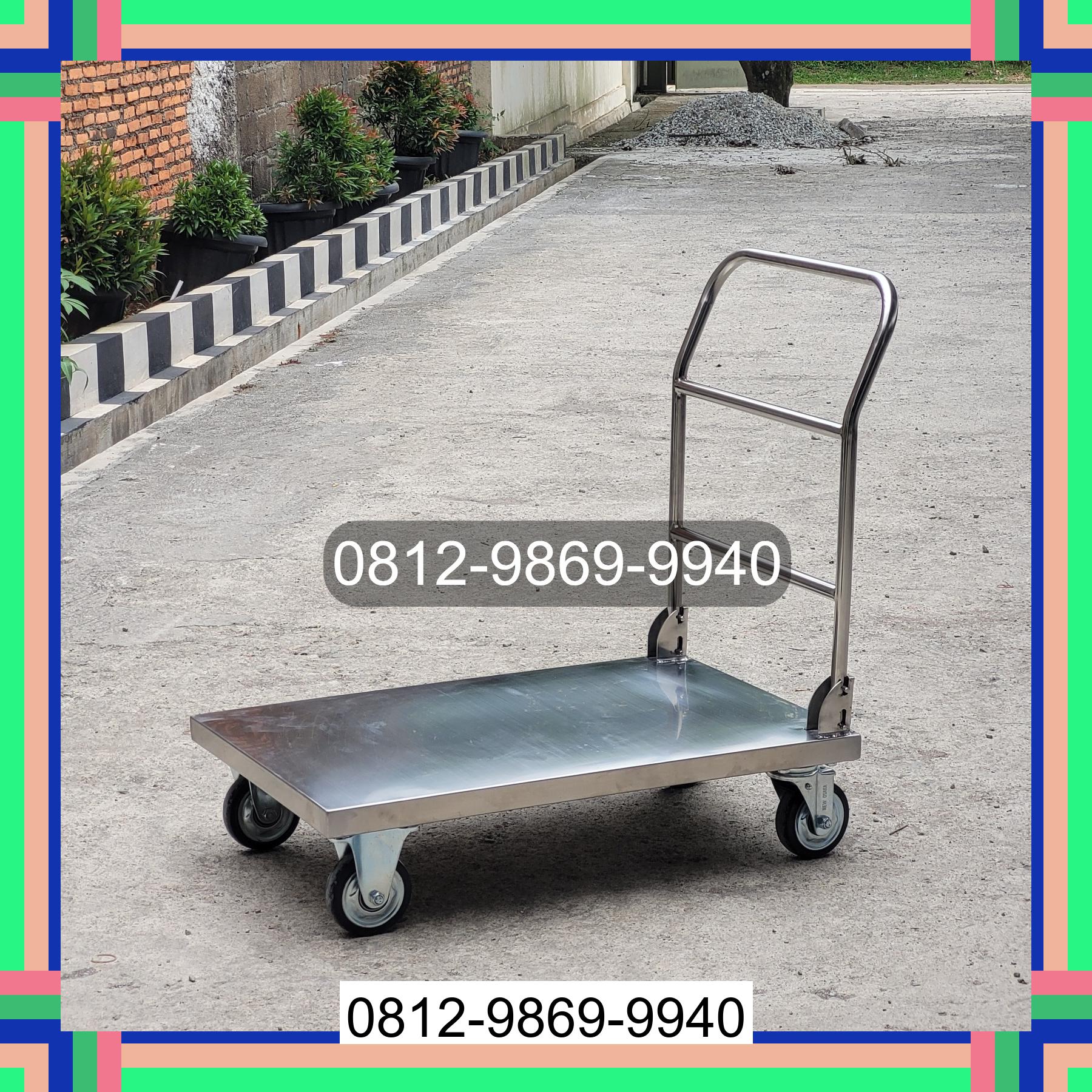 0812-9869-9940 Promo Hebat, Jual Handtruck Hand Truck 500 kgg & 300 kg | Troli Barang | Troli lipat | Troli angkut Bitung