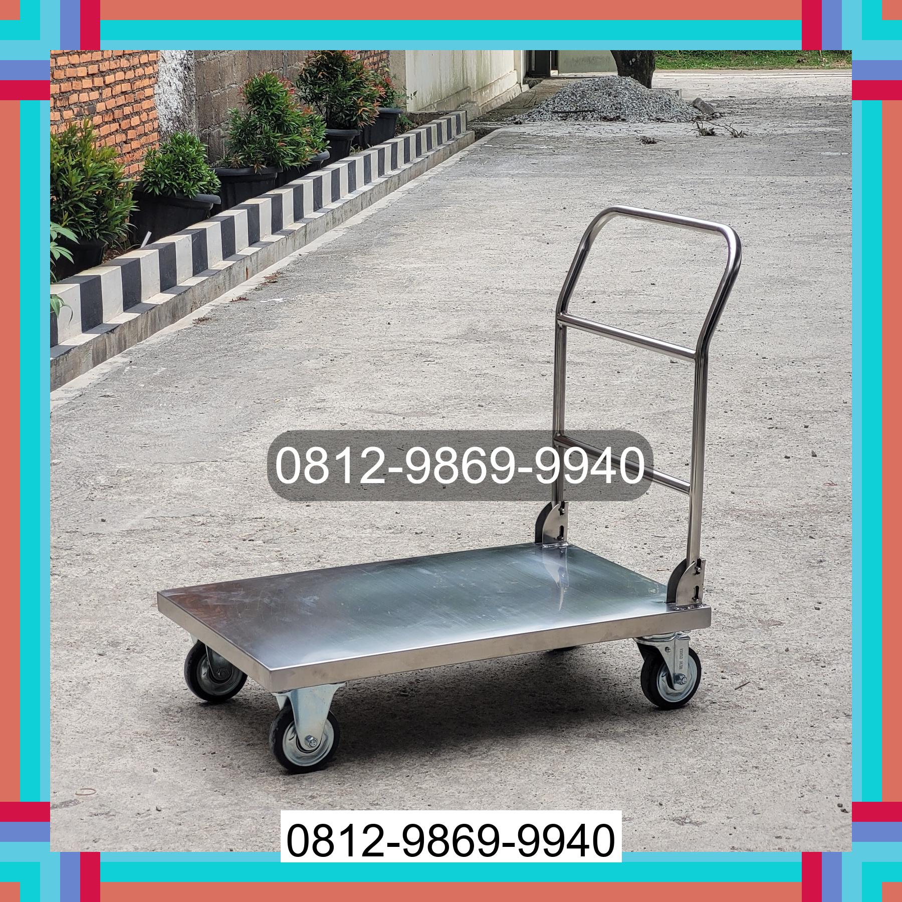 0812-9869-9940 Promo Hebat, Jual Handtruck Hand Truck 500 kgg & 300 kg | Troli Barang | Troli lipat | Troli angkut Buay Madang Timur