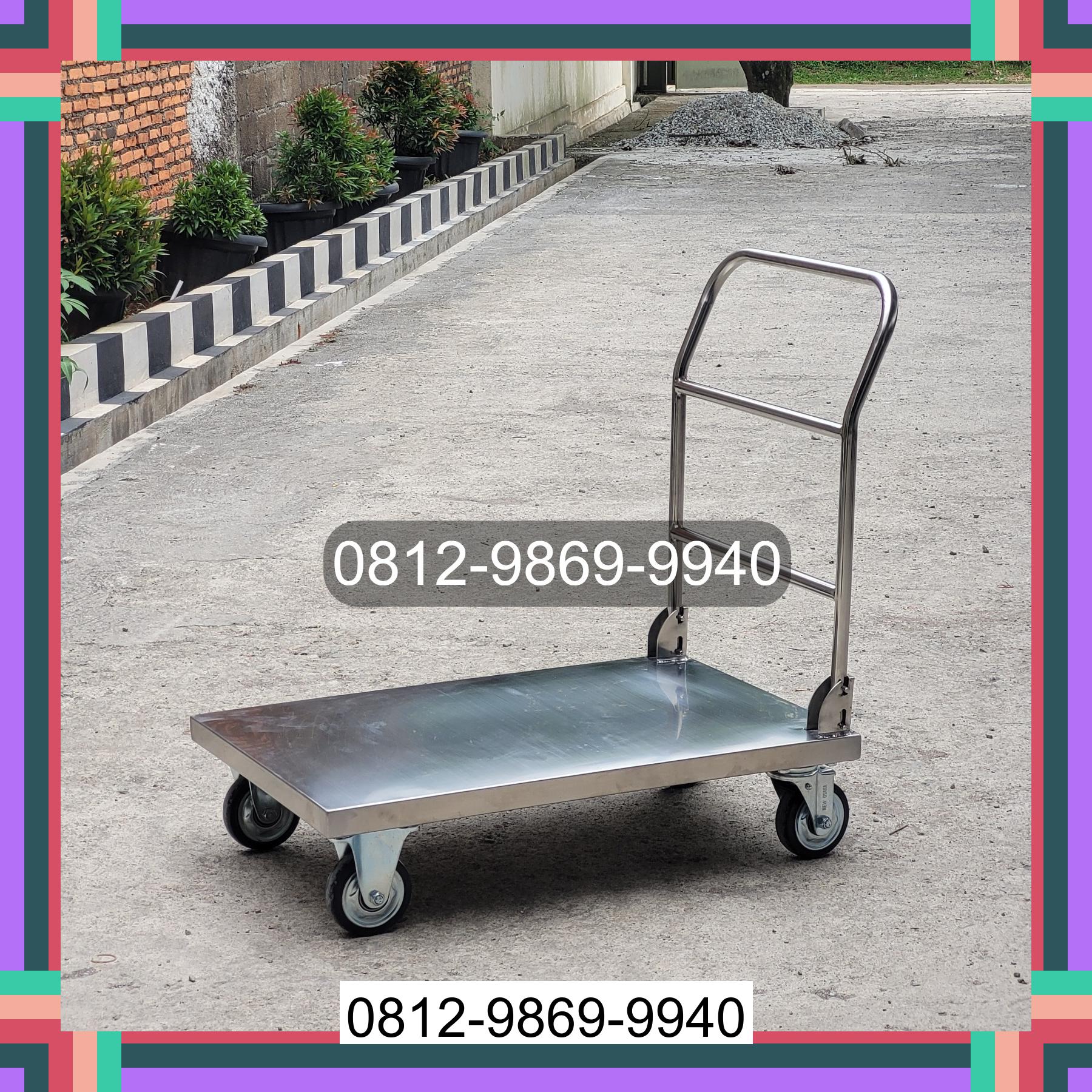 0812-9869-9940 Promo Hebat, Jual Handtruck Hand Truck 500 kgg & 300 kg | Troli Barang | Troli lipat | Troli angkut Darul Falah