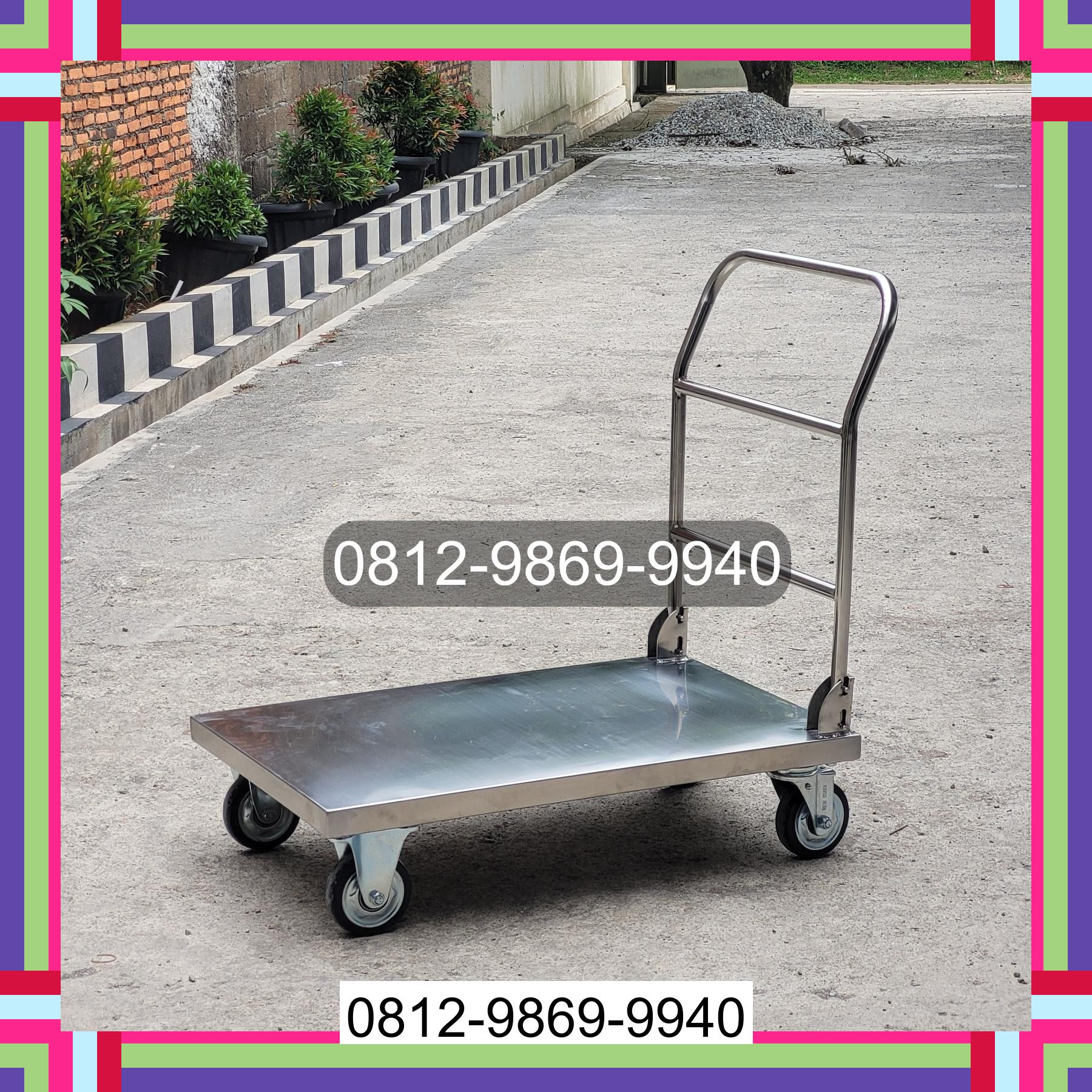 0812-9869-9940 Promo Hebat, Jual Handtruck Hand Truck 500 kgg & 300 kg | Troli Barang | Troli lipat | Troli angkut Denpasar
