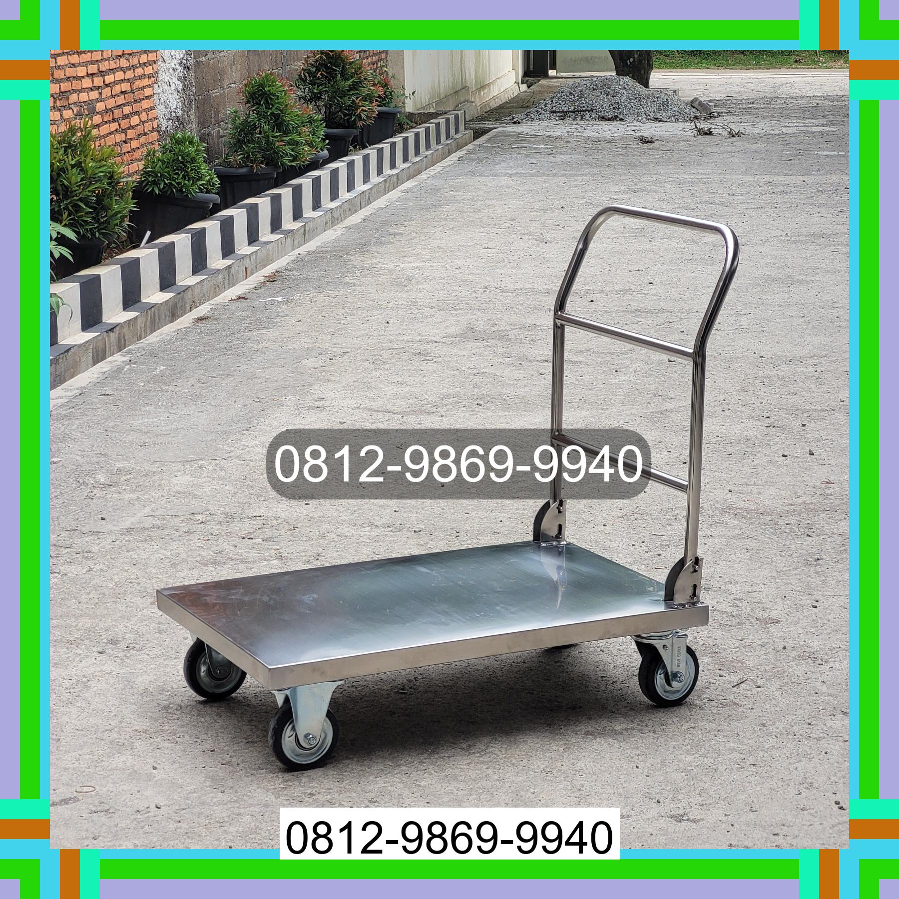 0812-9869-9940 Promo Hebat, Jual Handtruck Hand Truck 500 kgg & 300 kg | Troli Barang | Troli lipat | Troli angkut Gowa
