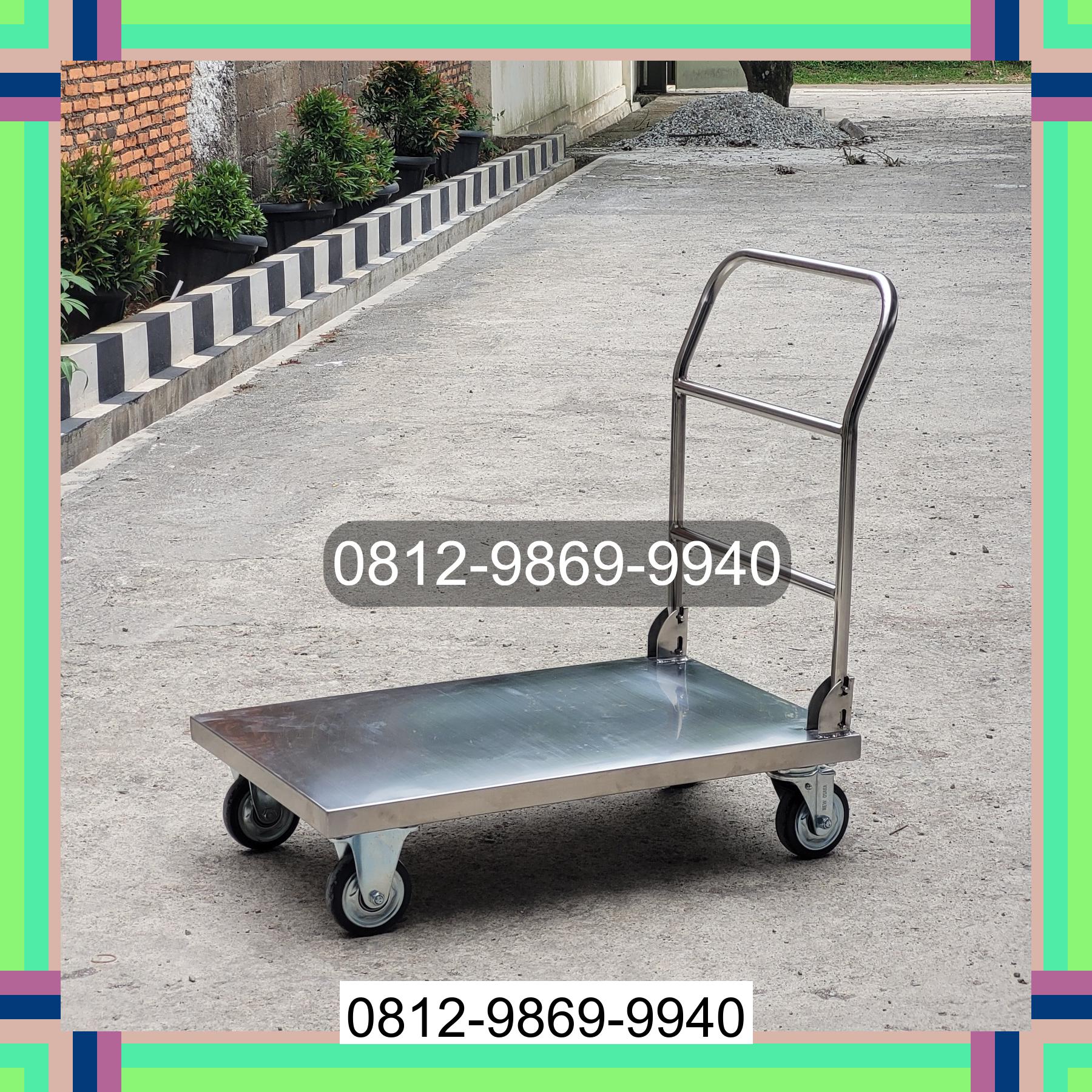 0812-9869-9940 Promo Hebat, Jual Handtruck Hand Truck 500 kgg & 300 kg | Troli Barang | Troli lipat | Troli angkut Hulu Palik
