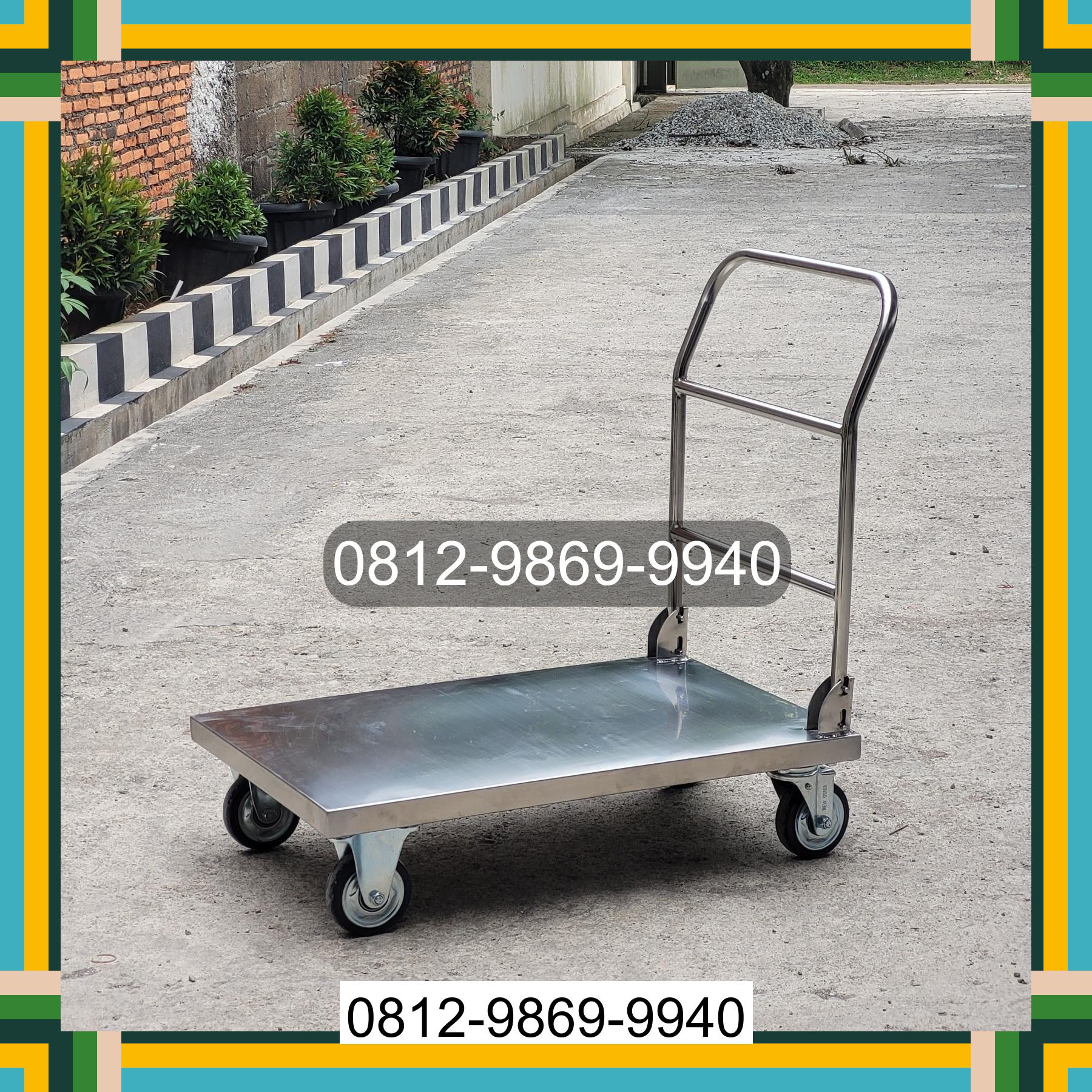 0812-9869-9940 Promo Hebat, Jual Handtruck Hand Truck 500 kgg & 300 kg | Troli Barang | Troli lipat | Troli angkut Hulu Sungai Utara