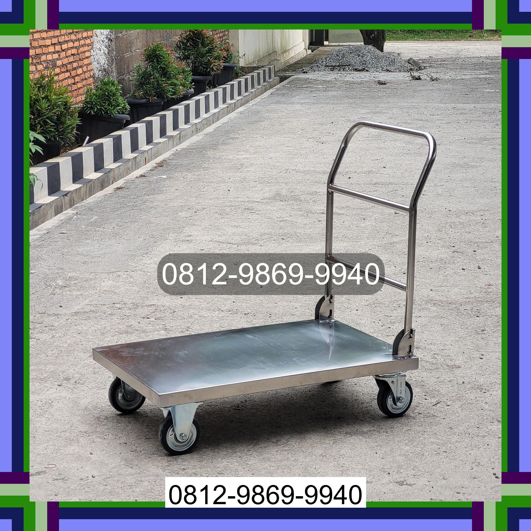 0812-9869-9940 Promo Hebat, Jual Handtruck Hand Truck 500 kgg & 300 kg | Troli Barang | Troli lipat | Troli angkut Jambi