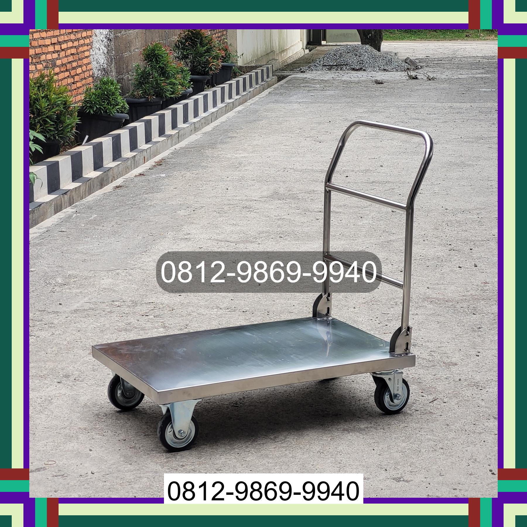 0812-9869-9940 Promo Hebat, Jual Handtruck Hand Truck 500 kgg & 300 kg | Troli Barang | Troli lipat | Troli angkut Jombang