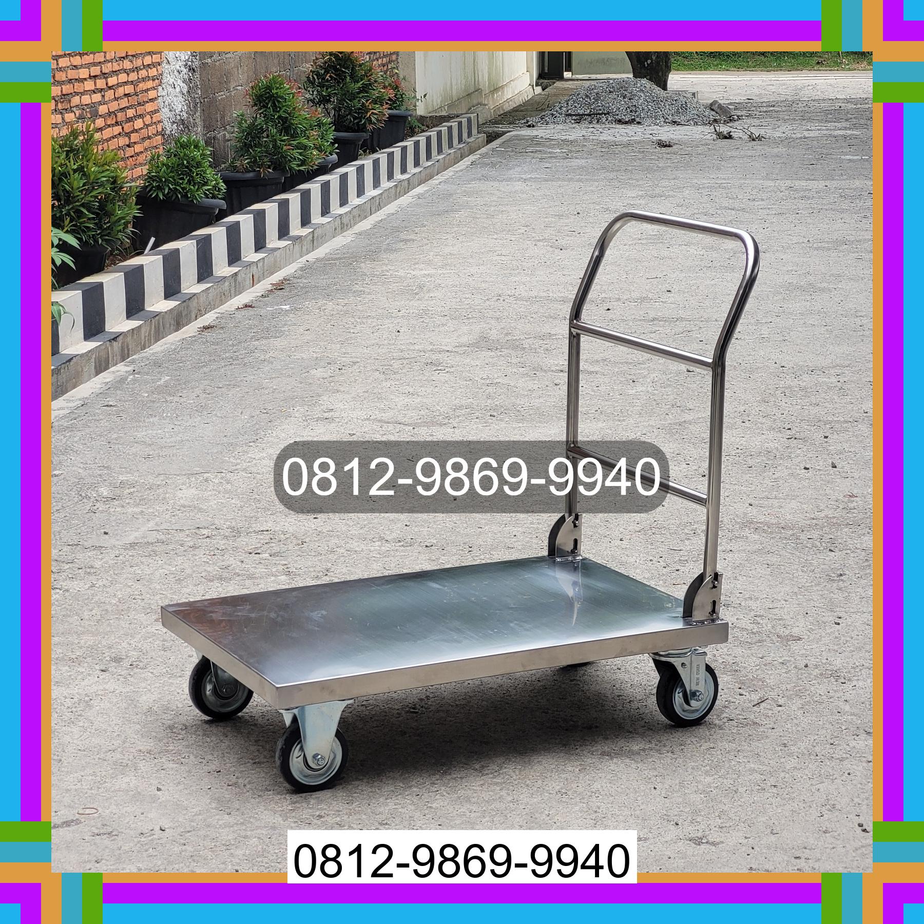 0812-9869-9940 Promo Hebat, Jual Handtruck Hand Truck 500 kgg & 300 kg | Troli Barang | Troli lipat | Troli angkut Julok