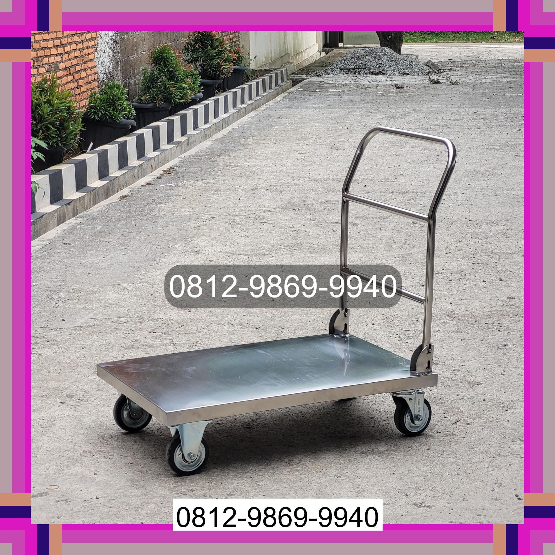 0812-9869-9940 Promo Hebat, Jual Handtruck Hand Truck 500 kgg & 300 kg | Troli Barang | Troli lipat | Troli angkut Kedaton Peninjauan Raya