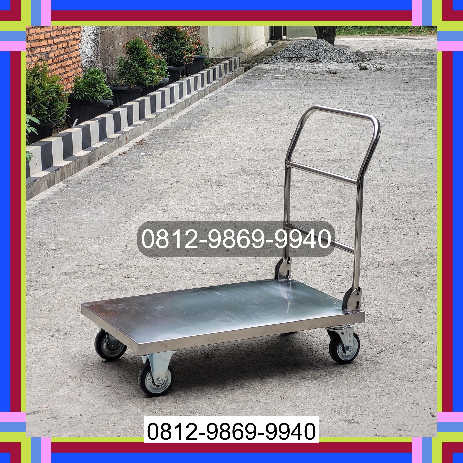 0812-9869-9940 Promo Hebat, Jual Handtruck Hand Truck 500 kgg & 300 kg | Troli Barang | Troli lipat | Troli angkut Kelayang