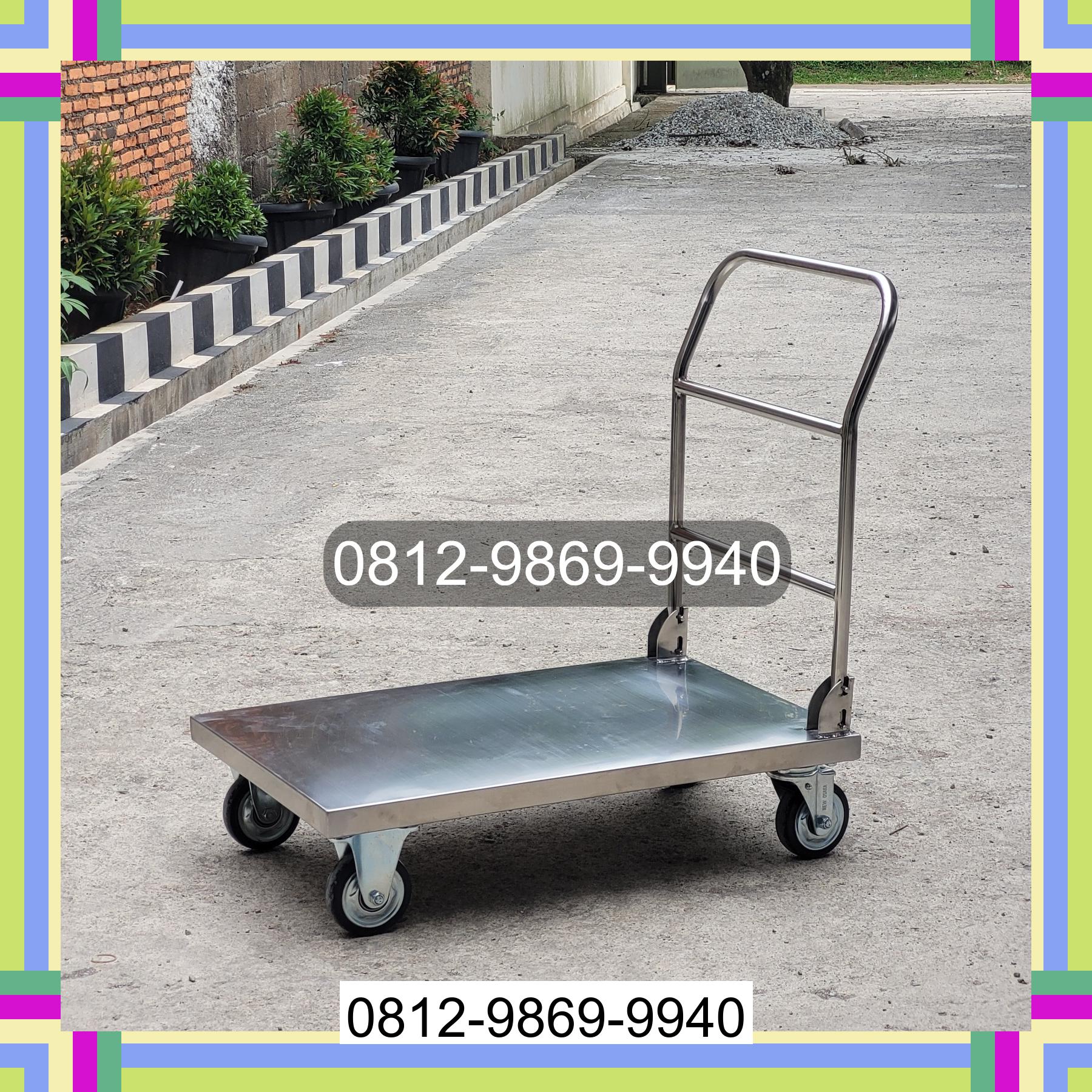 0812-9869-9940 Promo Hebat, Jual Handtruck Hand Truck 500 kgg & 300 kg | Troli Barang | Troli lipat | Troli angkut Kepulauan Anambas