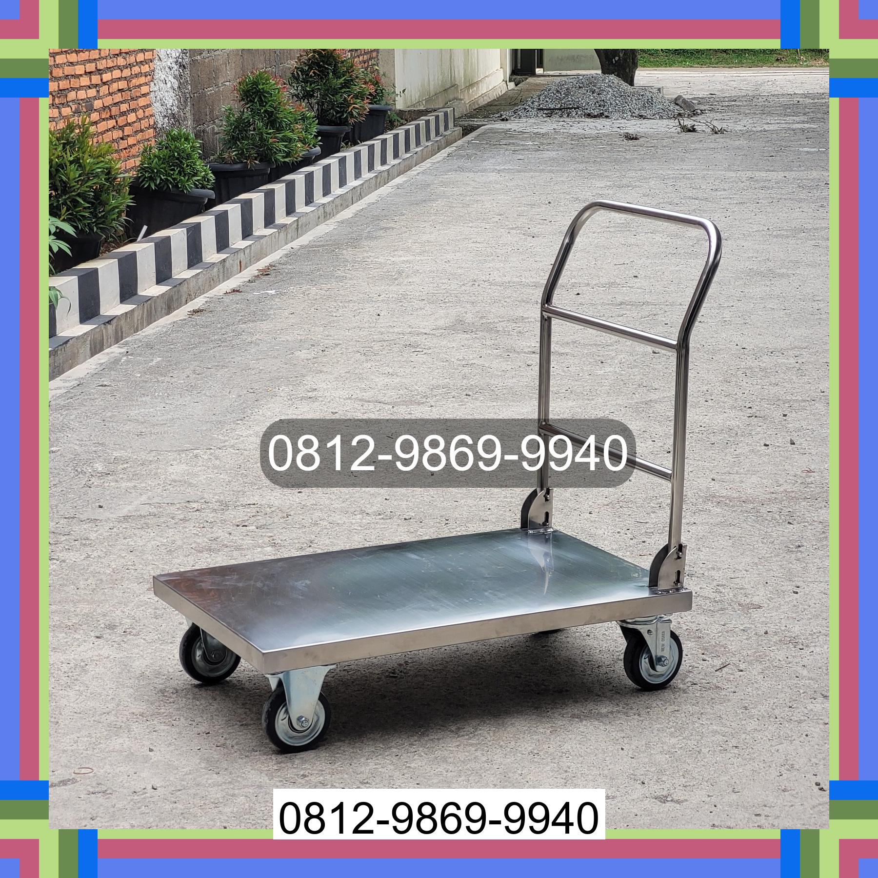 0812-9869-9940 Promo Hebat, Jual Handtruck Hand Truck 500 kgg & 300 kg | Troli Barang | Troli lipat | Troli angkut Kerajaan