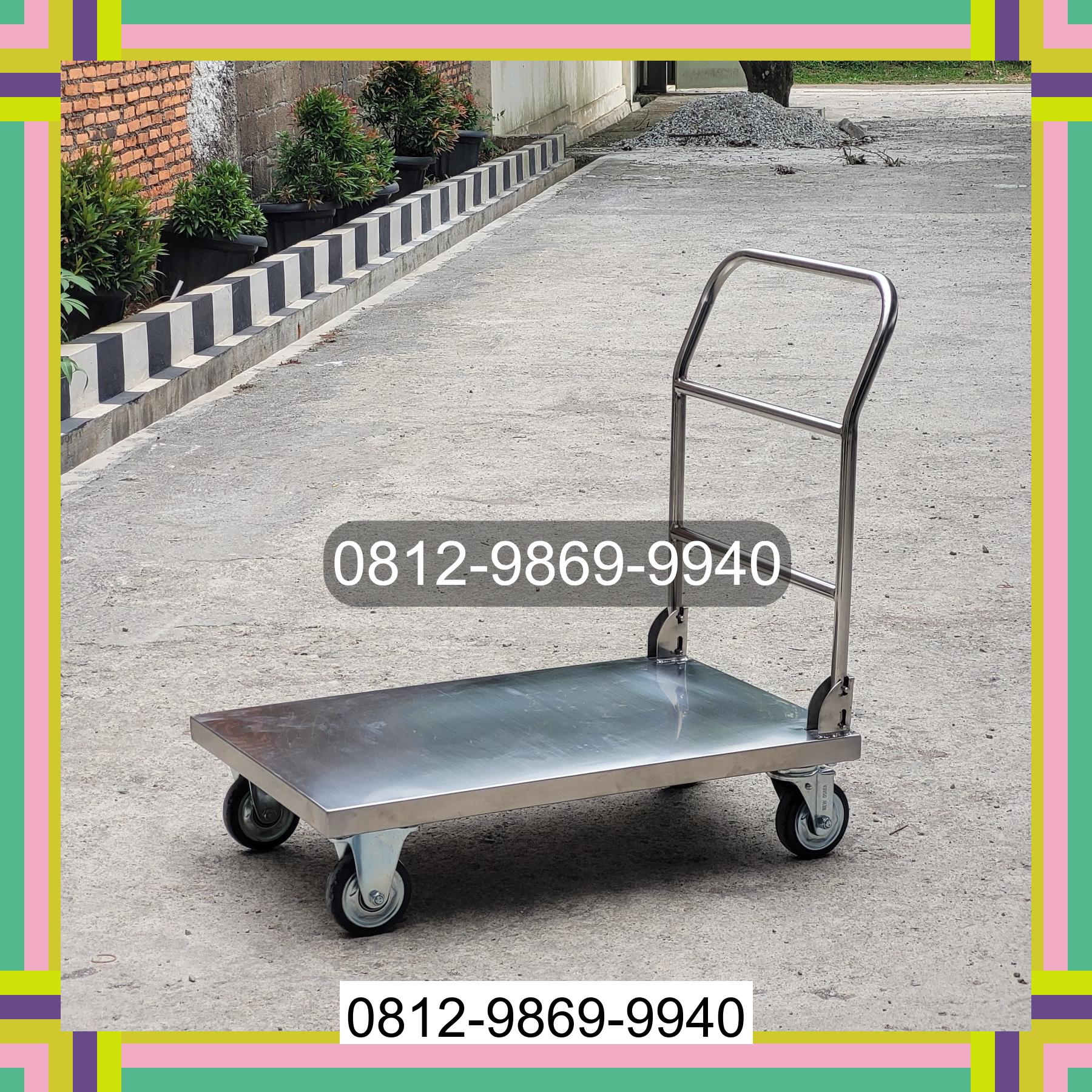 0812-9869-9940 Promo Hebat, Jual Handtruck Hand Truck 500 kgg & 300 kg | Troli Barang | Troli lipat | Troli angkut Kotamobagu