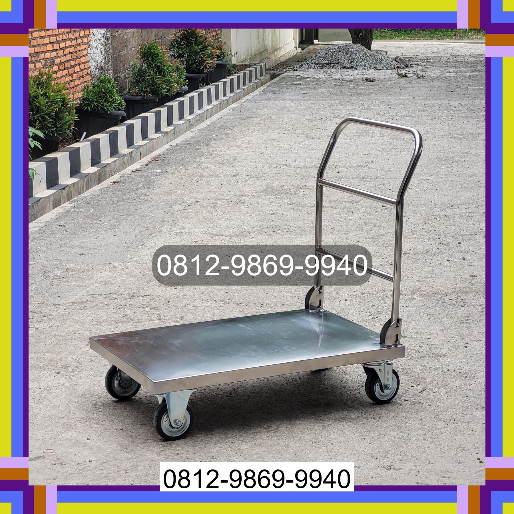 0812-9869-9940 Promo Hebat, Jual Handtruck Hand Truck 500 kgg & 300 kg | Troli Barang | Troli lipat | Troli angkut Labuhan Haji Barat