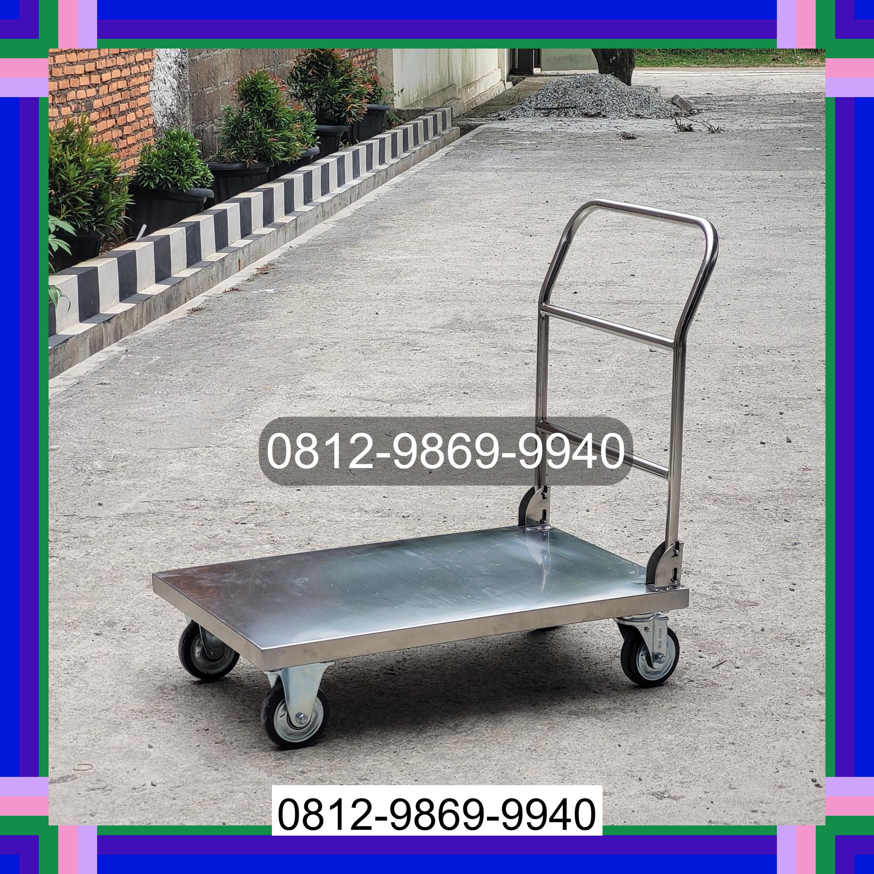 0812-9869-9940 Promo Hebat, Jual Handtruck Hand Truck 500 kgg & 300 kg | Troli Barang | Troli lipat | Troli angkut Labuhan Haji Timur