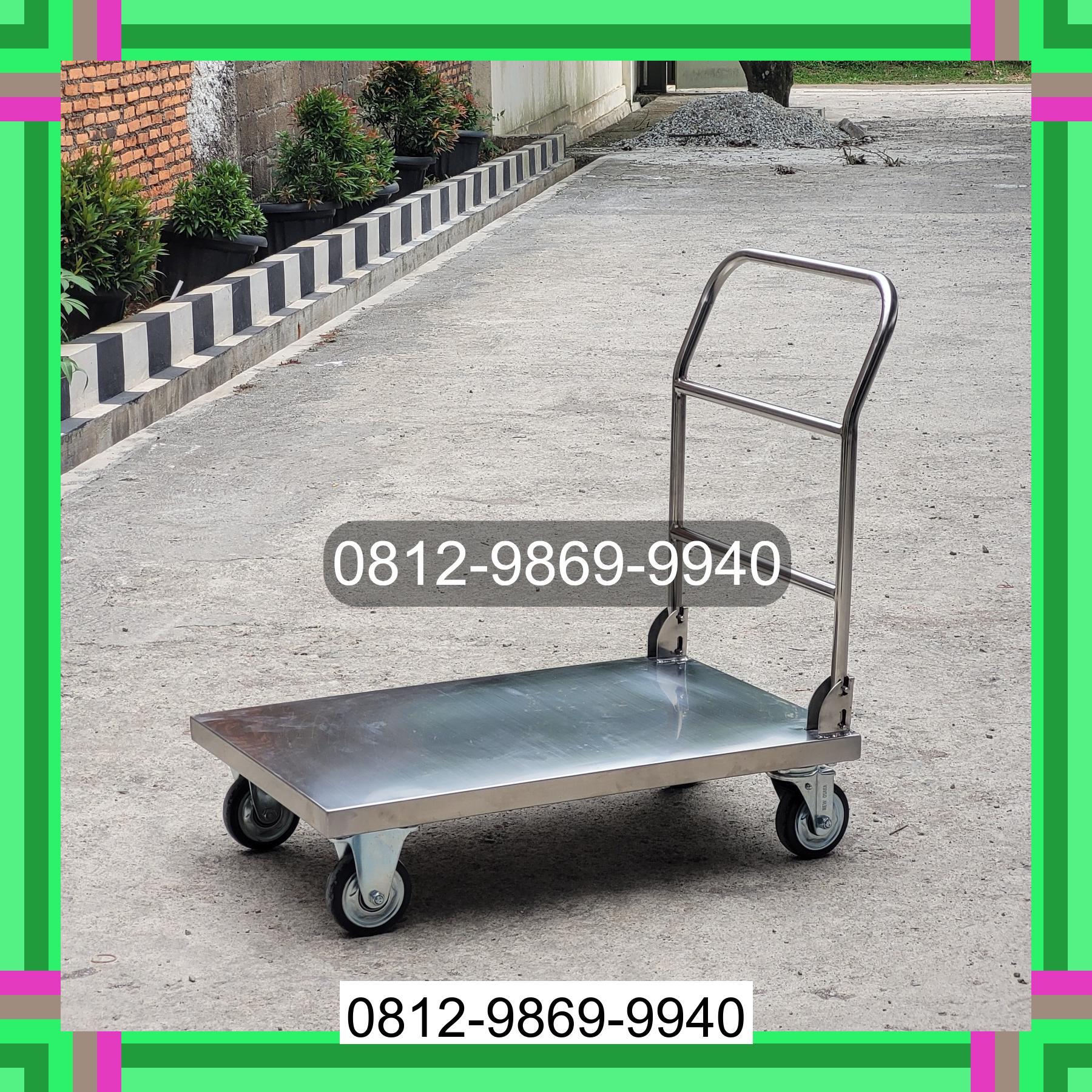 0812-9869-9940 Promo Hebat, Jual Handtruck Hand Truck 500 kgg & 300 kg | Troli Barang | Troli lipat | Troli angkut Lae Parira