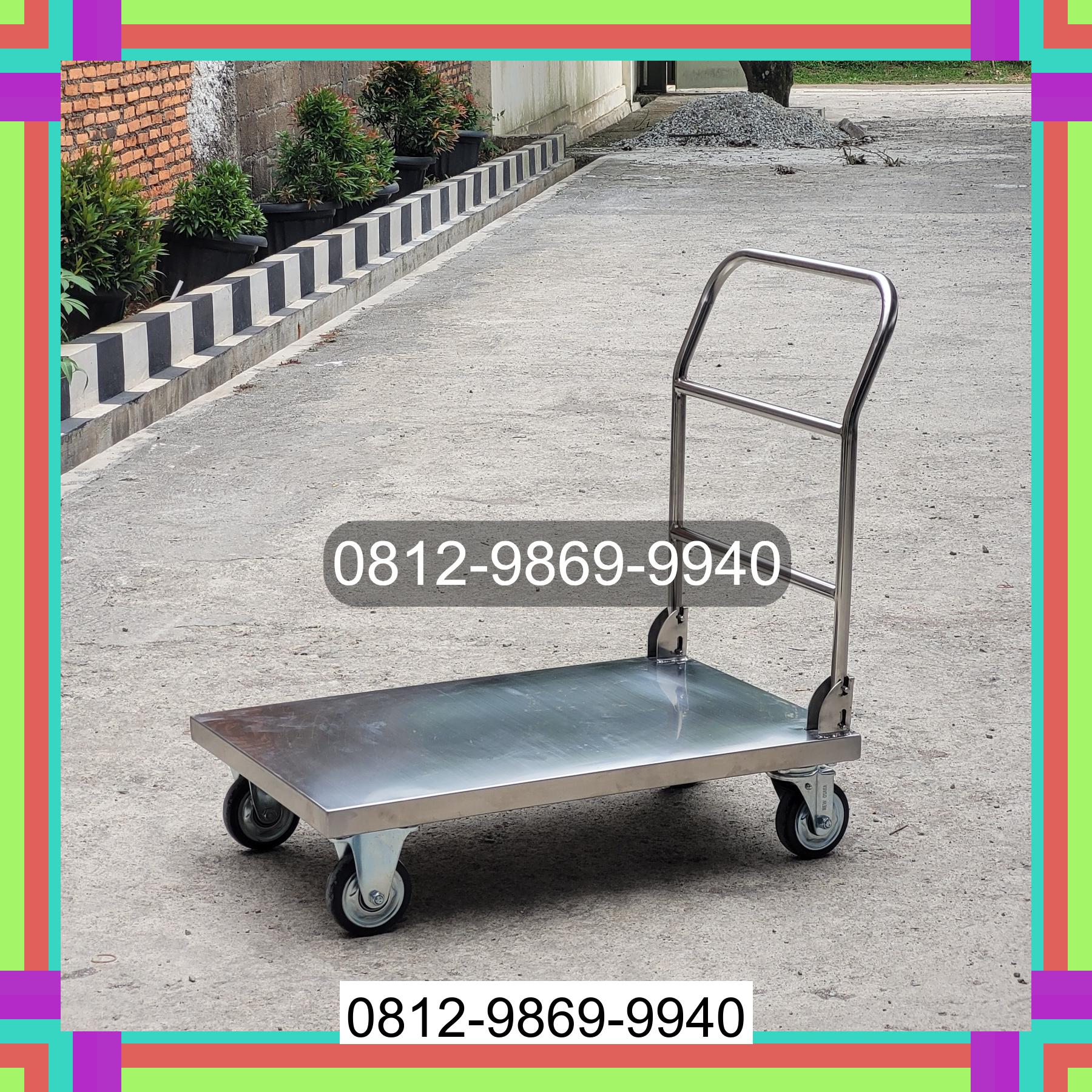 0812-9869-9940 Promo Hebat, Jual Handtruck Hand Truck 500 kgg & 300 kg | Troli Barang | Troli lipat | Troli angkut Laubaleng