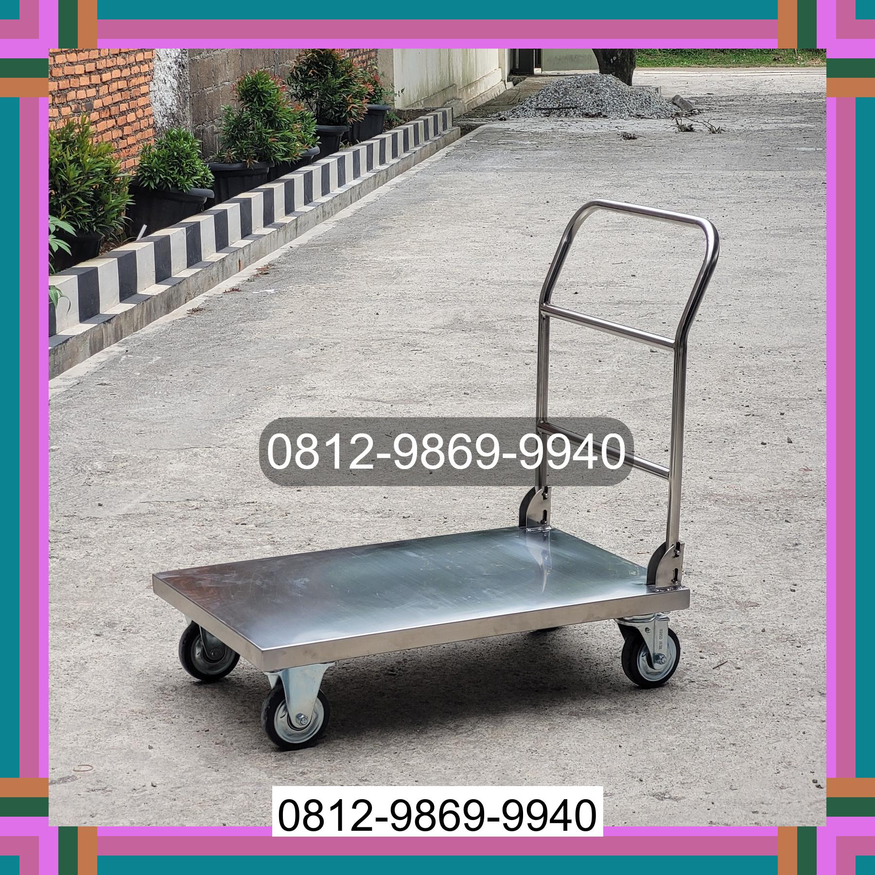 0812-9869-9940 Promo Hebat, Jual Handtruck Hand Truck 500 kgg & 300 kg | Troli Barang | Troli lipat | Troli angkut Luahagundre Maniamolo