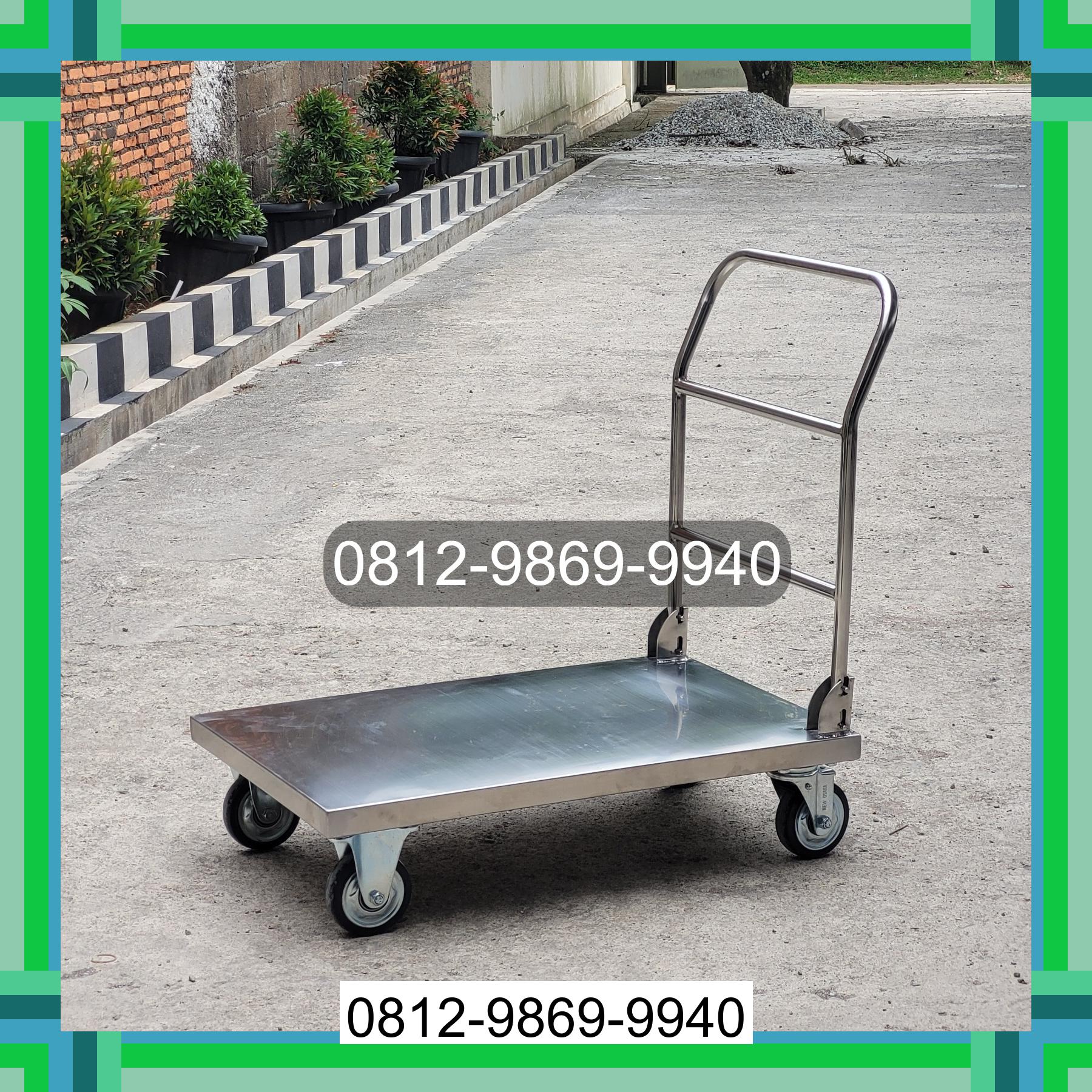 0812-9869-9940 Promo Hebat, Jual Handtruck Hand Truck 500 kgg & 300 kg | Troli Barang | Troli lipat | Troli angkut Lubuk Batang