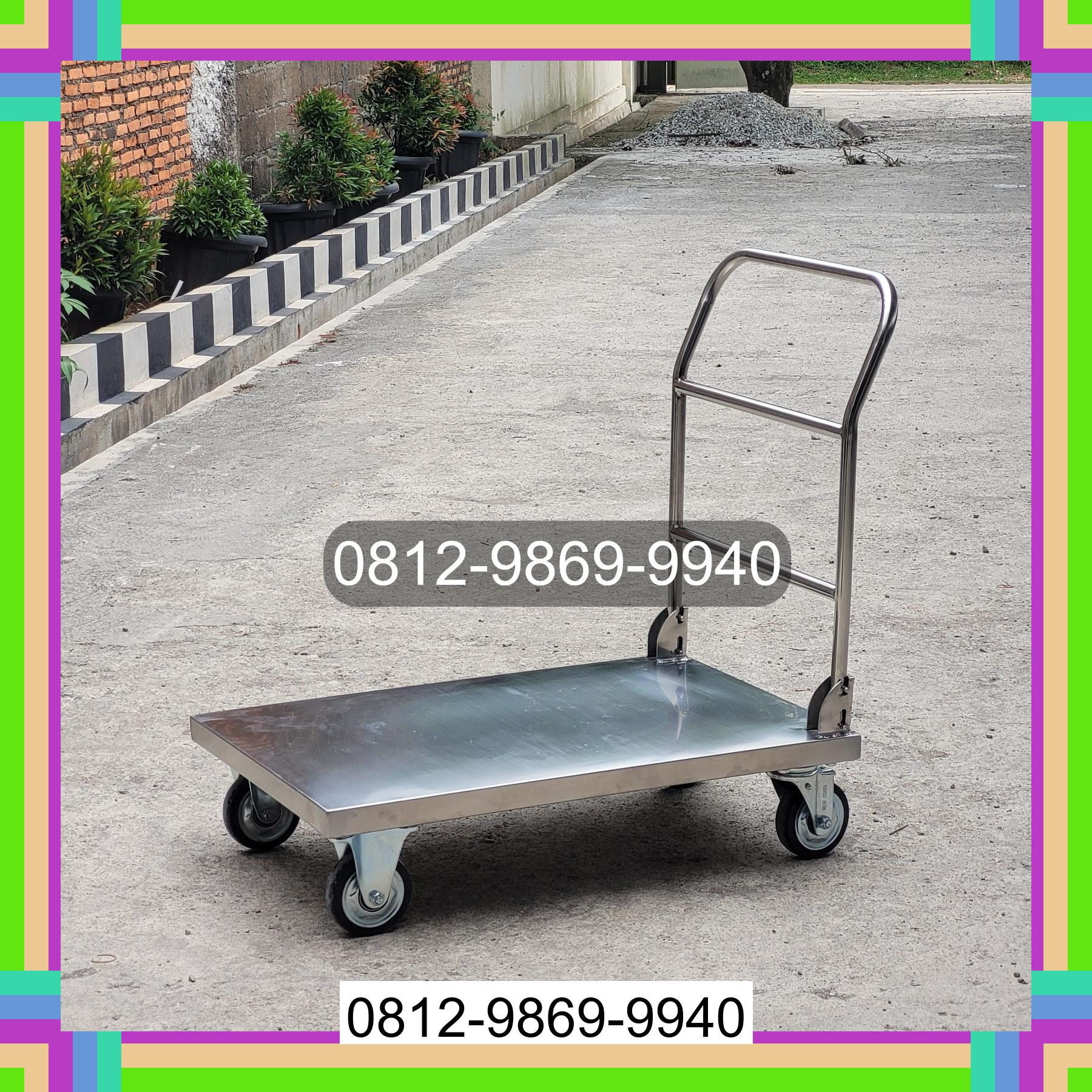 0812-9869-9940 Promo Hebat, Jual Handtruck Hand Truck 500 kgg & 300 kg | Troli Barang | Troli lipat | Troli angkut Lubuk Linggau Barat I