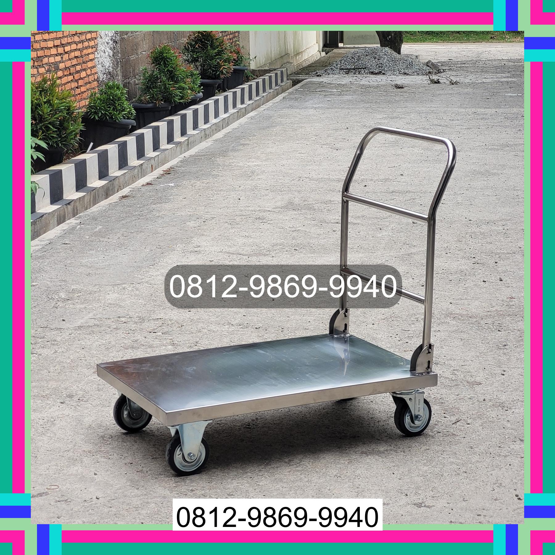 0812-9869-9940 Promo Hebat, Jual Handtruck Hand Truck 500 kgg & 300 kg | Troli Barang | Troli lipat | Troli angkut Lumajang