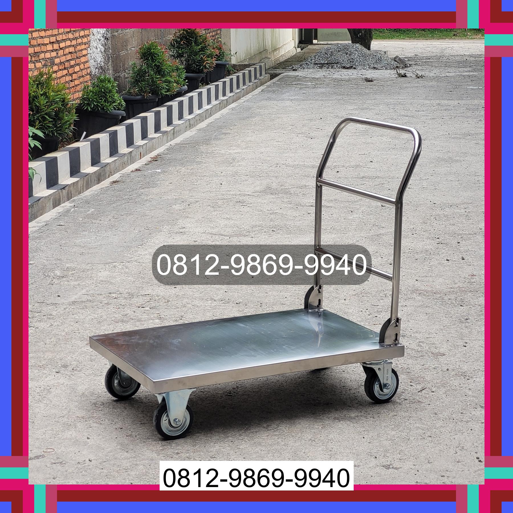 0812-9869-9940 Promo Hebat, Jual Handtruck Hand Truck 500 kgg & 300 kg | Troli Barang | Troli lipat | Troli angkut Lumut