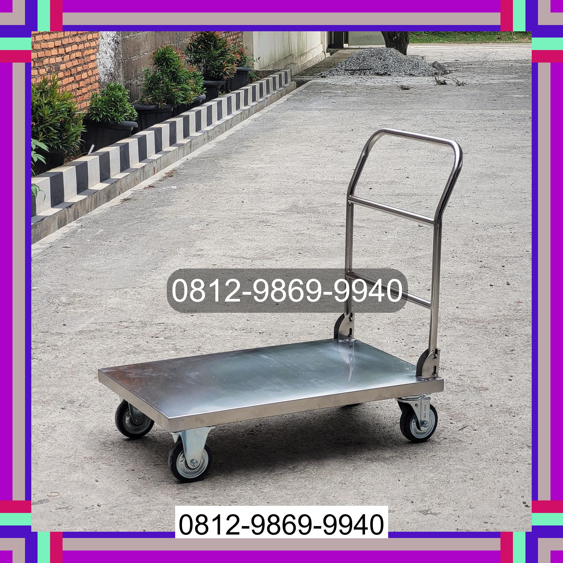 0812-9869-9940 Promo Hebat, Jual Handtruck Hand Truck 500 kgg & 300 kg | Troli Barang | Troli lipat | Troli angkut Madang Suku I