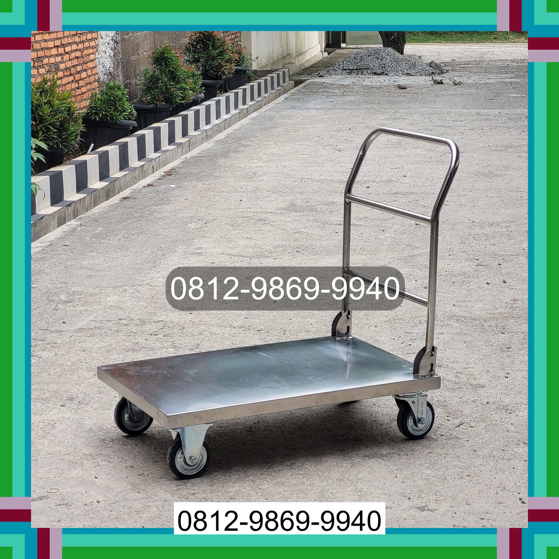 0812-9869-9940 Promo Hebat, Jual Handtruck Hand Truck 500 kgg & 300 kg | Troli Barang | Troli lipat | Troli angkut Magetan