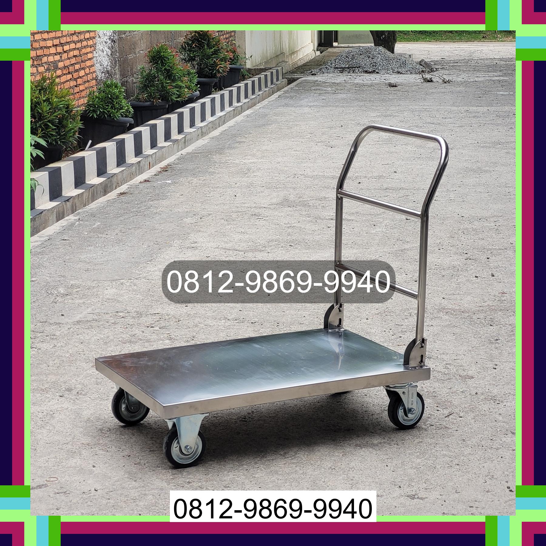0812-9869-9940 Promo Hebat, Jual Handtruck Hand Truck 500 kgg & 300 kg | Troli Barang | Troli lipat | Troli angkut Mahu