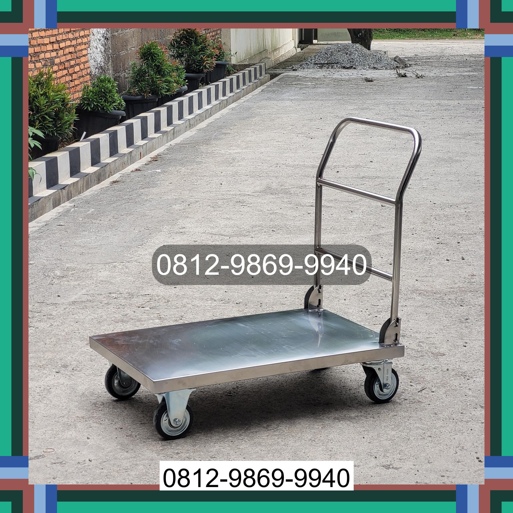0812-9869-9940 Promo Hebat, Jual Handtruck Hand Truck 500 kgg & 300 kg | Troli Barang | Troli lipat | Troli angkut Makassar