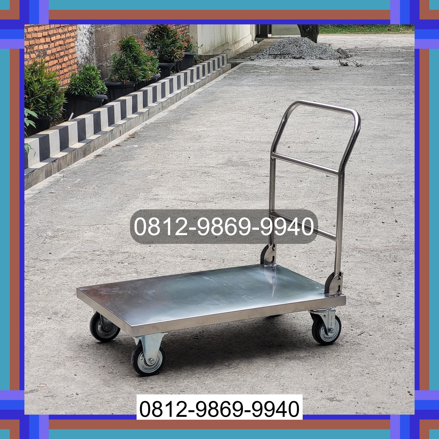 0812-9869-9940 Promo Hebat, Jual Handtruck Hand Truck 500 kgg & 300 kg | Troli Barang | Troli lipat | Troli angkut Malinau