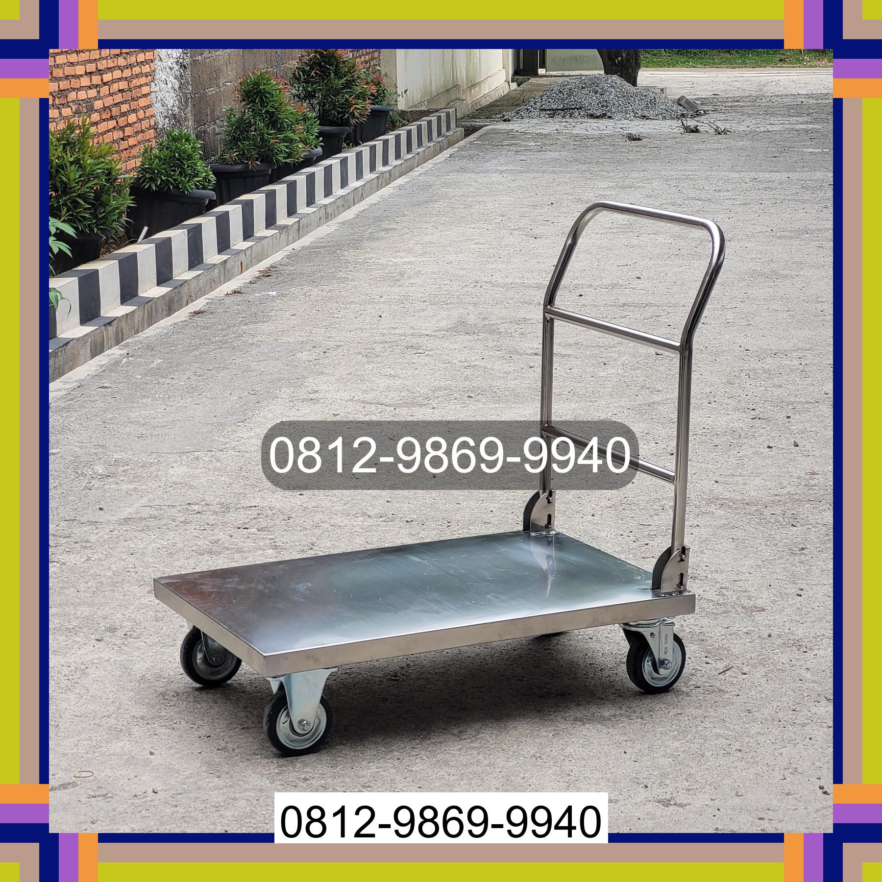 0812-9869-9940 Promo Hebat, Jual Handtruck Hand Truck 500 kgg & 300 kg | Troli Barang | Troli lipat | Troli angkut Mamberamo Raya