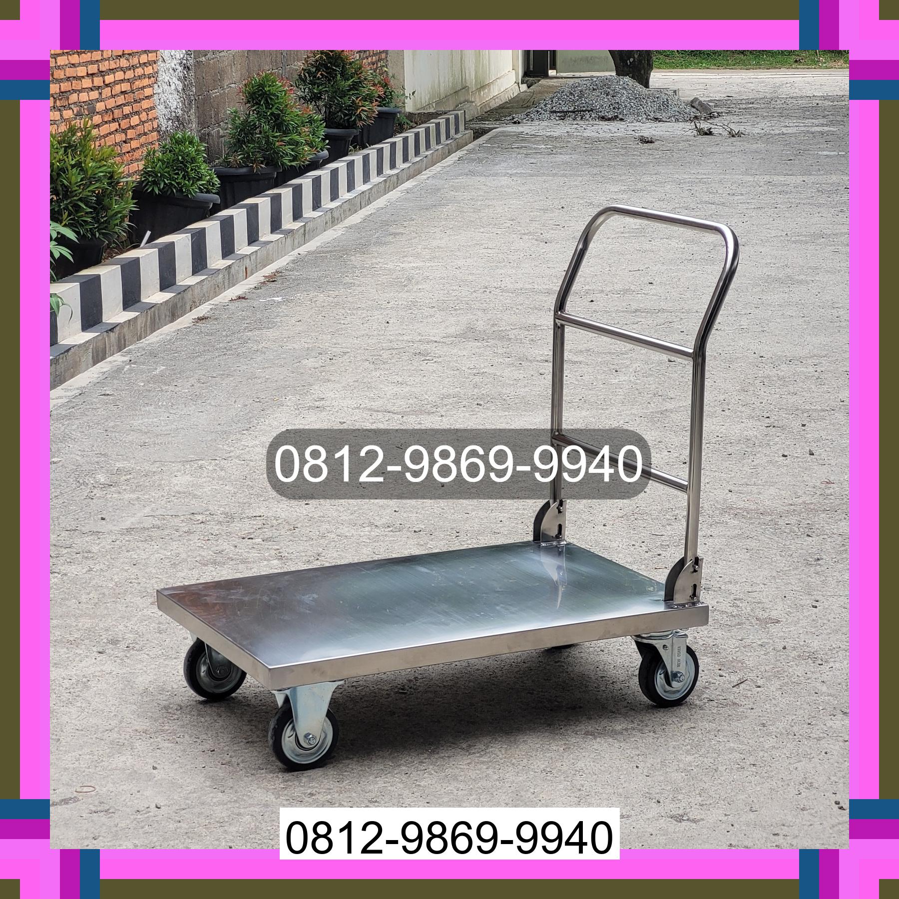 0812-9869-9940 Promo Hebat, Jual Handtruck Hand Truck 500 kgg & 300 kg | Troli Barang | Troli lipat | Troli angkut Mazino