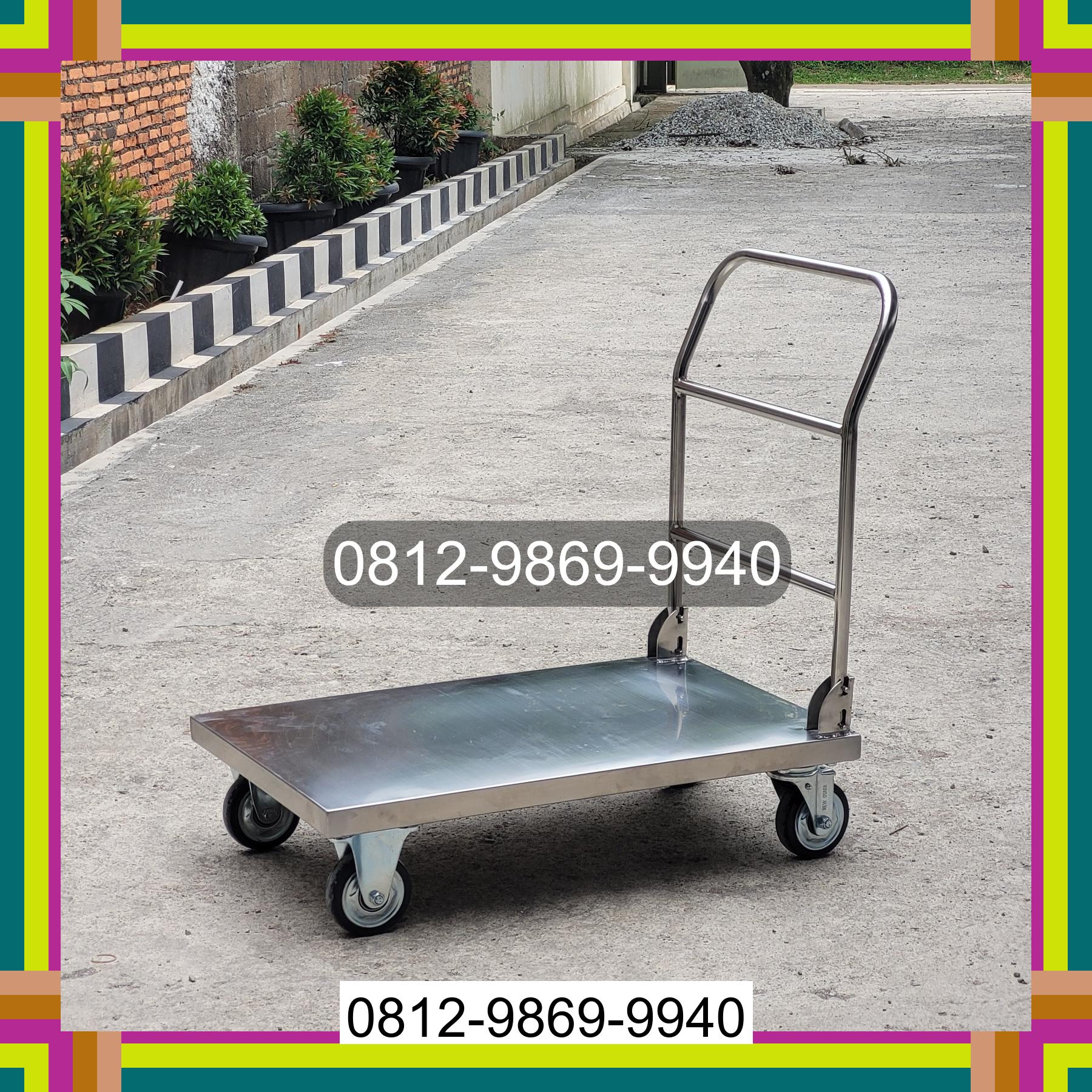 0812-9869-9940 Promo Hebat, Jual Handtruck Hand Truck 500 kgg & 300 kg | Troli Barang | Troli lipat | Troli angkut Medan Barat