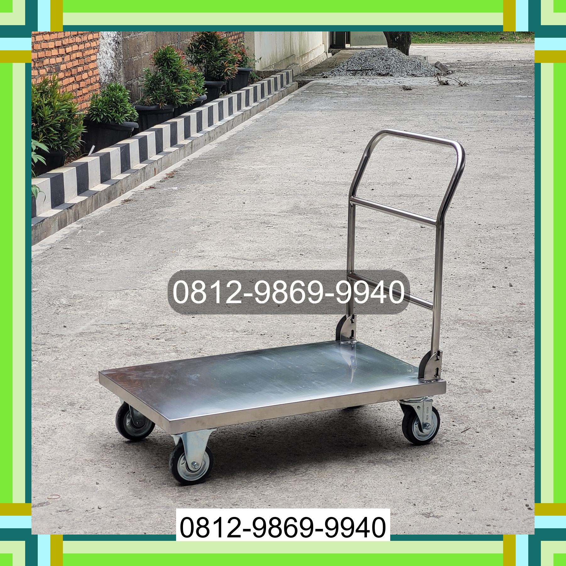 0812-9869-9940 Promo Hebat, Jual Handtruck Hand Truck 500 kgg & 300 kg | Troli Barang | Troli lipat | Troli angkut Medan Petisah