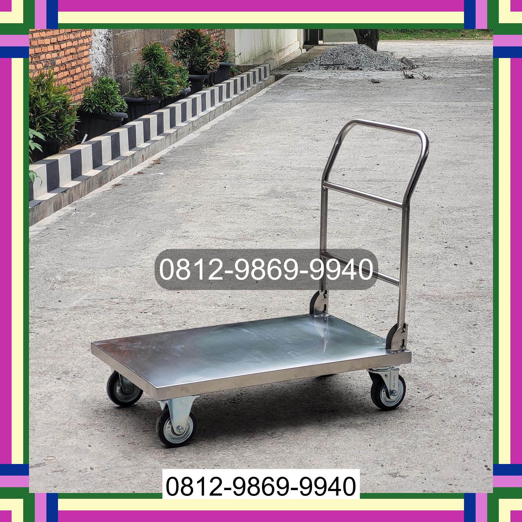 0812-9869-9940 Promo Hebat, Jual Handtruck Hand Truck 500 kgg & 300 kg | Troli Barang | Troli lipat | Troli angkut Medan Sunggal