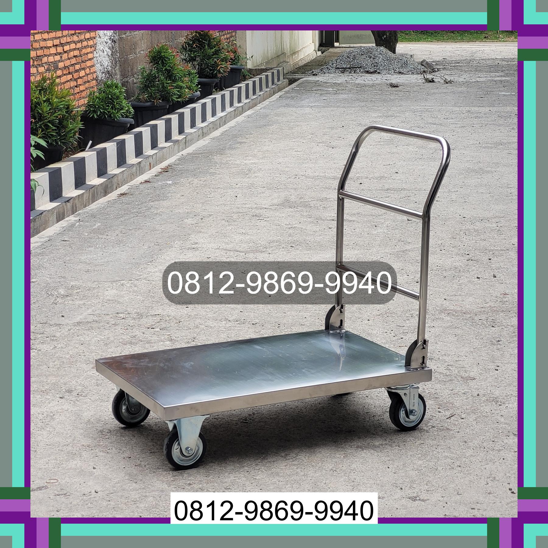 0812-9869-9940 Promo Hebat, Jual Handtruck Hand Truck 500 kgg & 300 kg | Troli Barang | Troli lipat | Troli angkut Mekakau Ilir