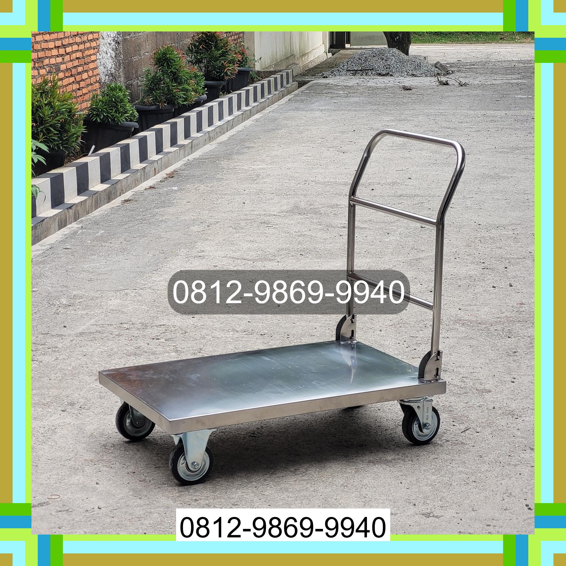 0812-9869-9940 Promo Hebat, Jual Handtruck Hand Truck 500 kgg & 300 kg | Troli Barang | Troli lipat | Troli angkut Merapi Timur