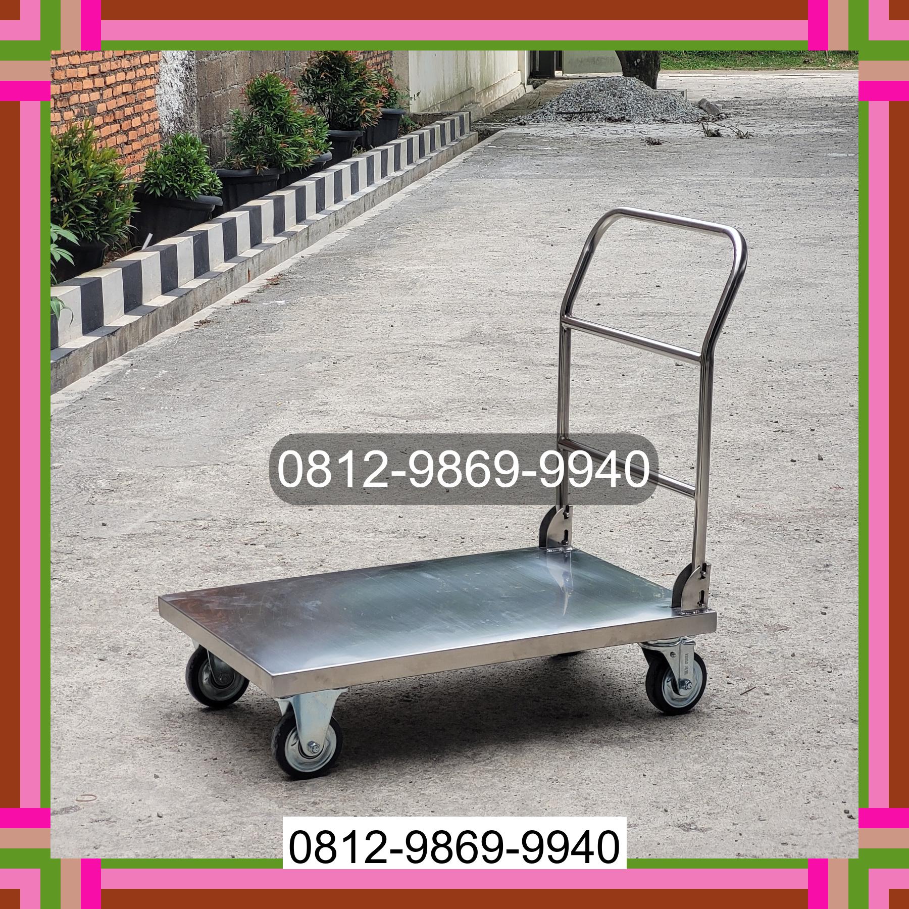 0812-9869-9940 Promo Hebat, Jual Handtruck Hand Truck 500 kgg & 300 kg | Troli Barang | Troli lipat | Troli angkut Mihing Raya