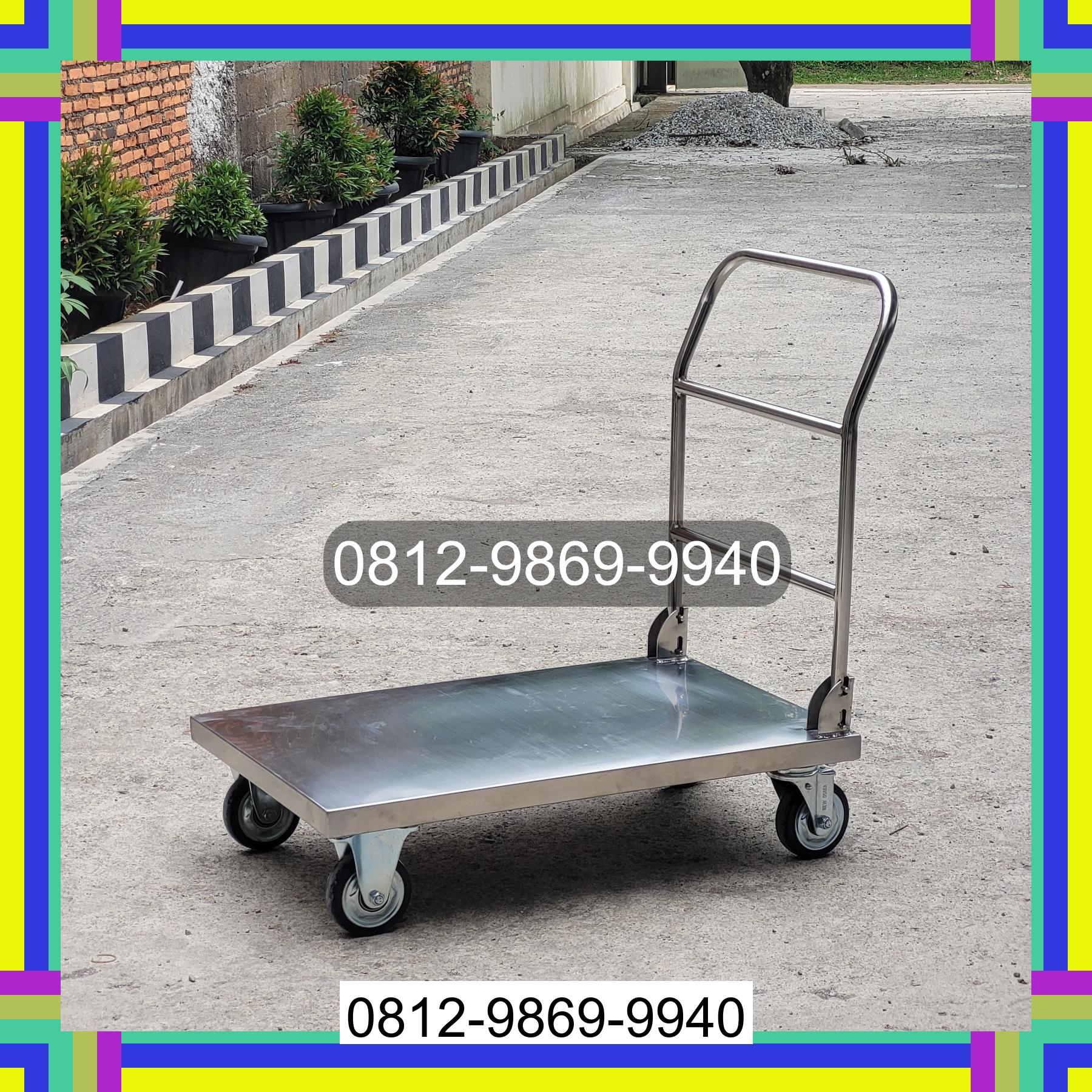 0812-9869-9940 Promo Hebat, Jual Handtruck Hand Truck 500 kgg & 300 kg | Troli Barang | Troli lipat | Troli angkut Muara Batang Toru