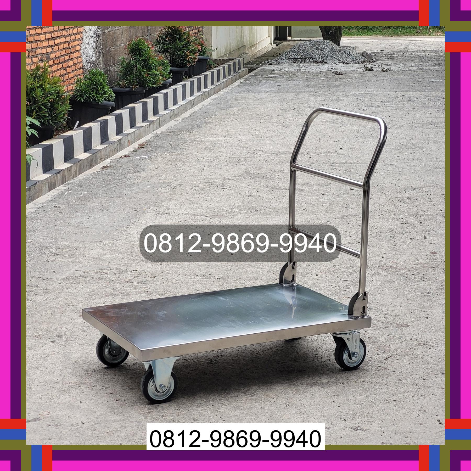 0812-9869-9940 Promo Hebat, Jual Handtruck Hand Truck 500 kgg & 300 kg | Troli Barang | Troli lipat | Troli angkut Muara Belida