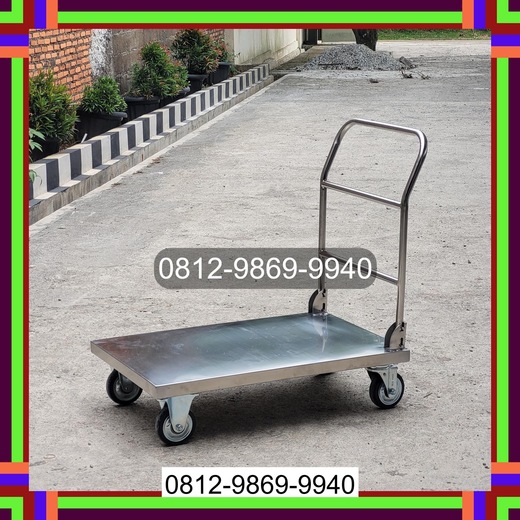0812-9869-9940 Promo Hebat, Jual Handtruck Hand Truck 500 kgg & 300 kg | Troli Barang | Troli lipat | Troli angkut Nanga Tayap