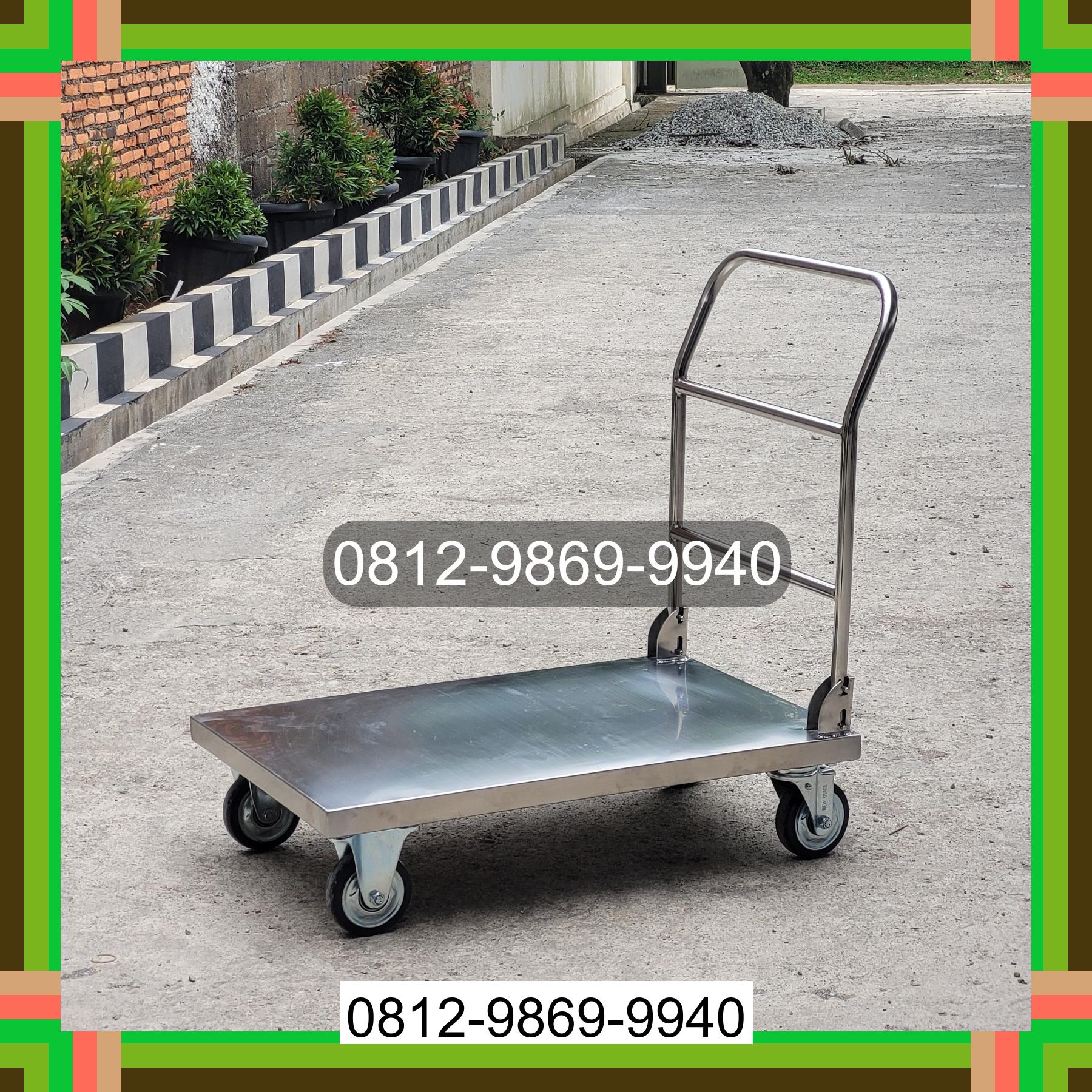 0812-9869-9940 Promo Hebat, Jual Handtruck Hand Truck 500 kgg & 300 kg | Troli Barang | Troli lipat | Troli angkut Padang Hilir